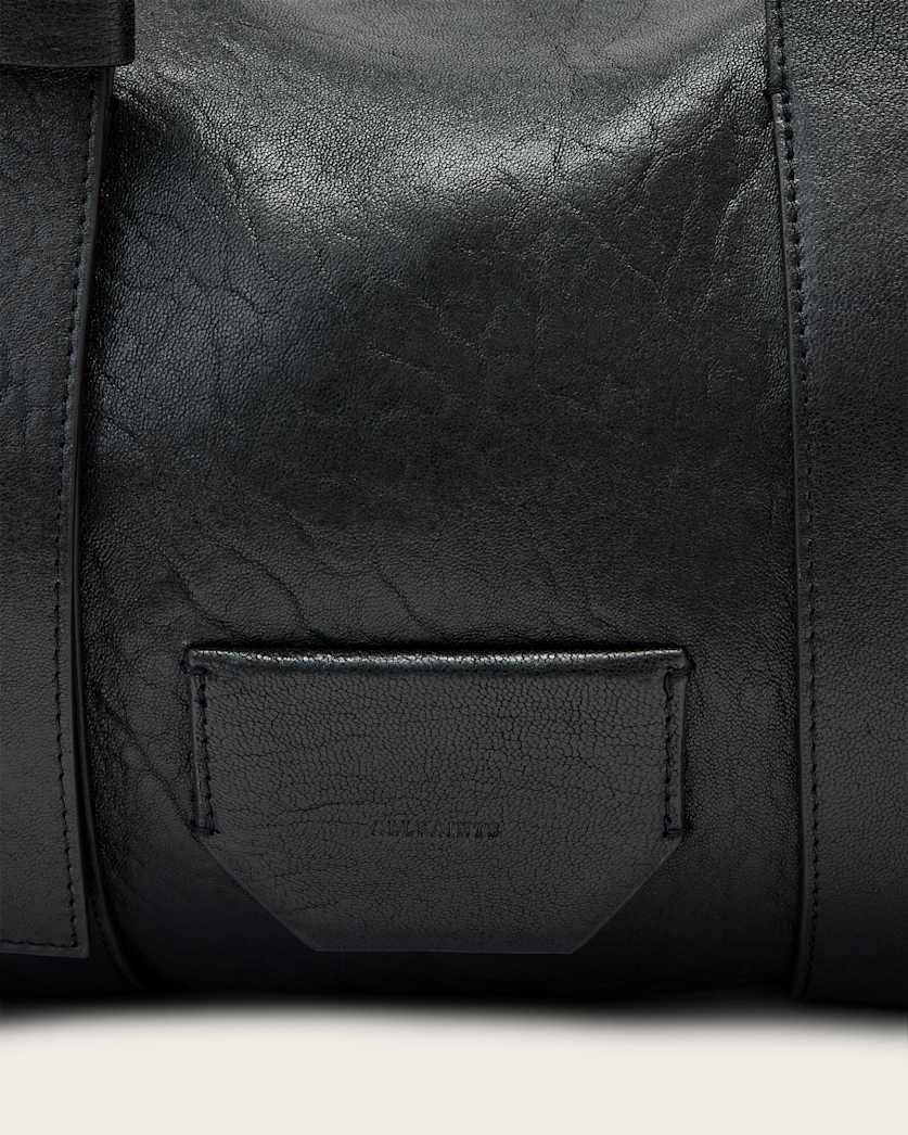 AllSaints Ares Grain Leather Shoulder Bag Women's Black Women's