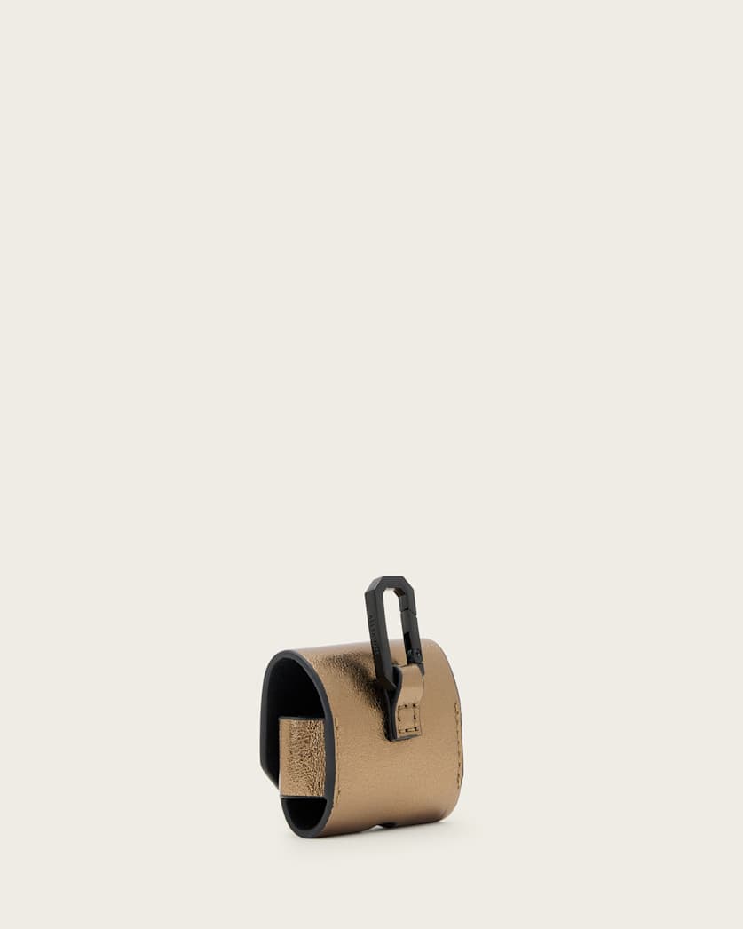 AllSaints Airpod Hex Case Women's Warm Brass Women's