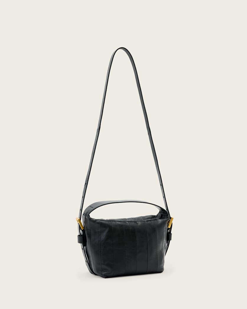 AllSaints Vega Leather Panel Grab Bag Women's Black Women's