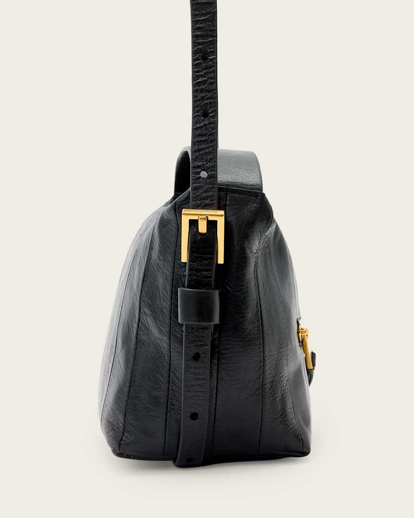 AllSaints Vega Leather Panel Grab Bag Women's Black Women's