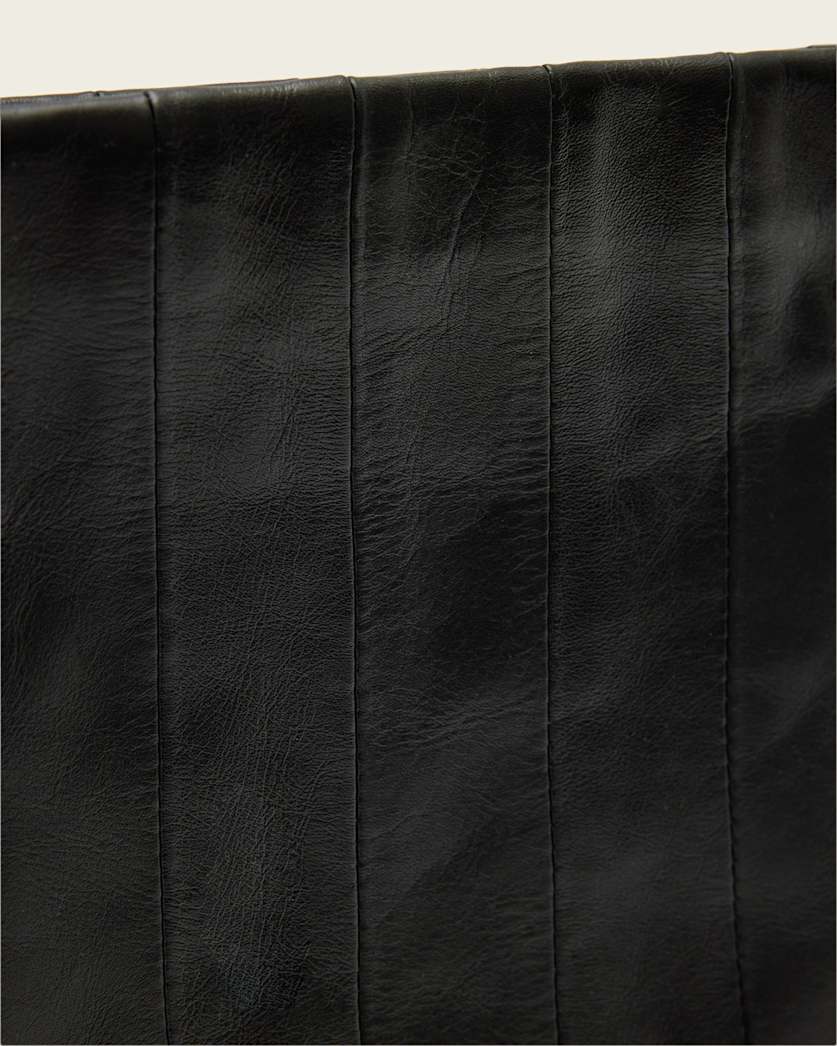AllSaints Bettina Leather Clutch Bag Women's Black Women's