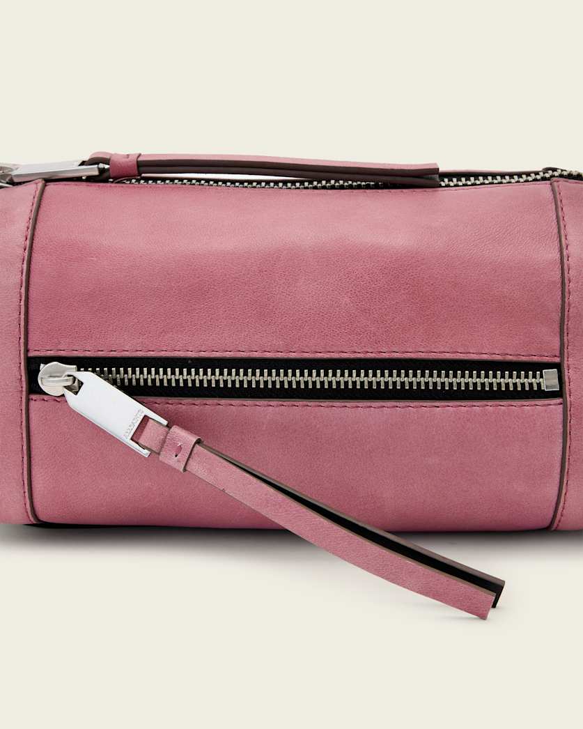 AllSaints Vega Mini Leather Shoulder Bag Women's Raspberry Pink Women's