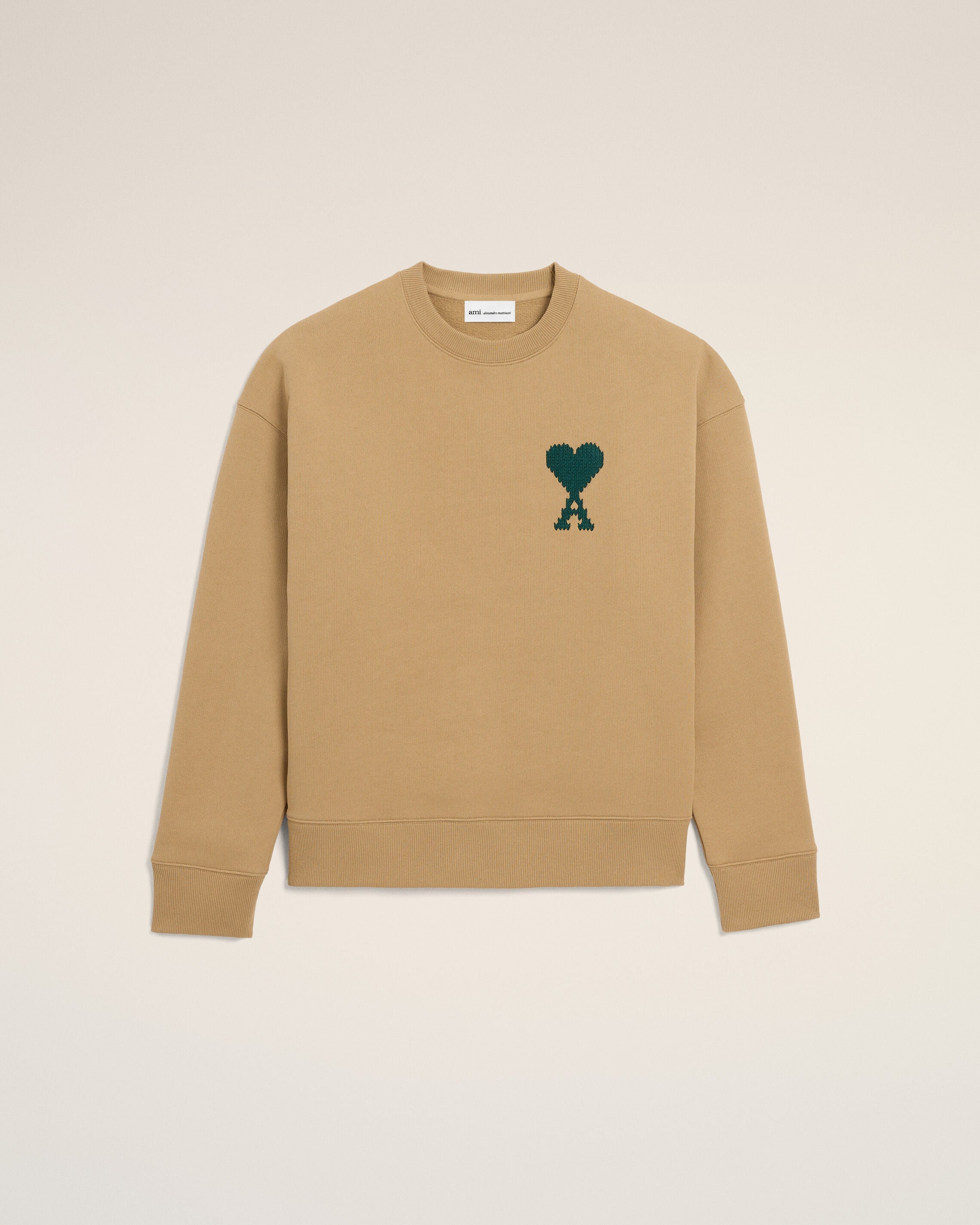 Beige Cotton Ami De Coeur Sweatshirt