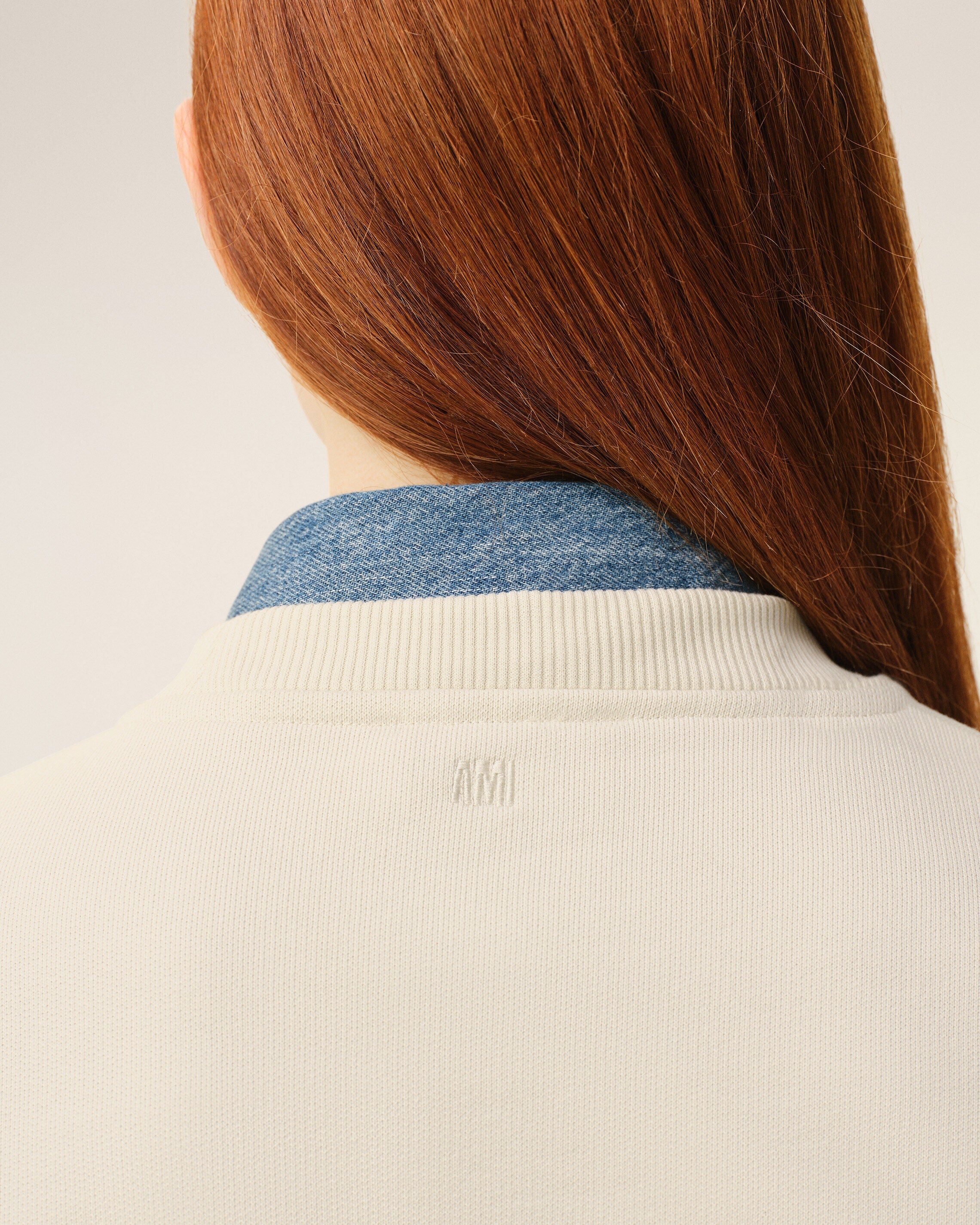 White Cotton Ami De Coeur Sweatshirt
