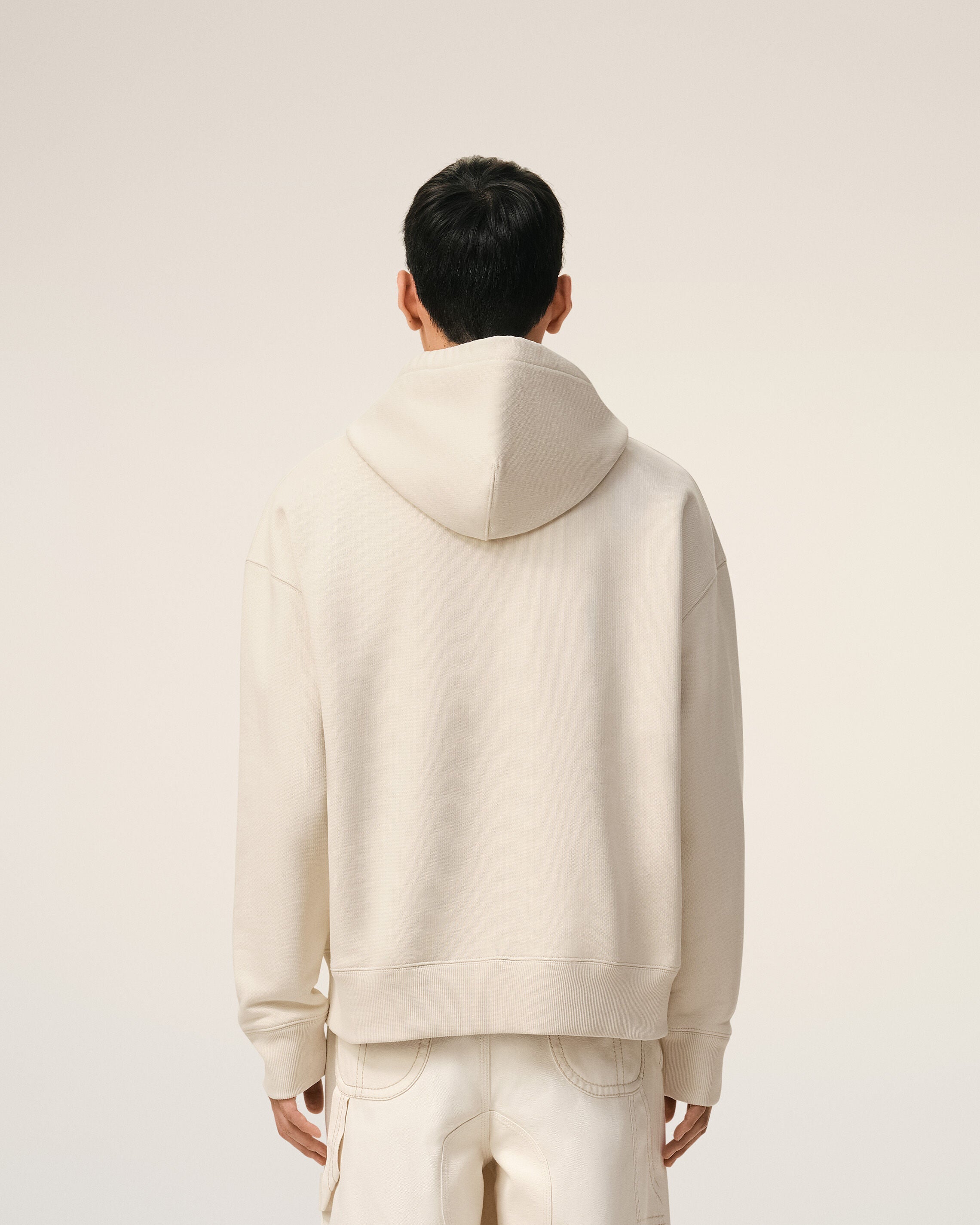 White Cotton Ami De Coeur Hoodie