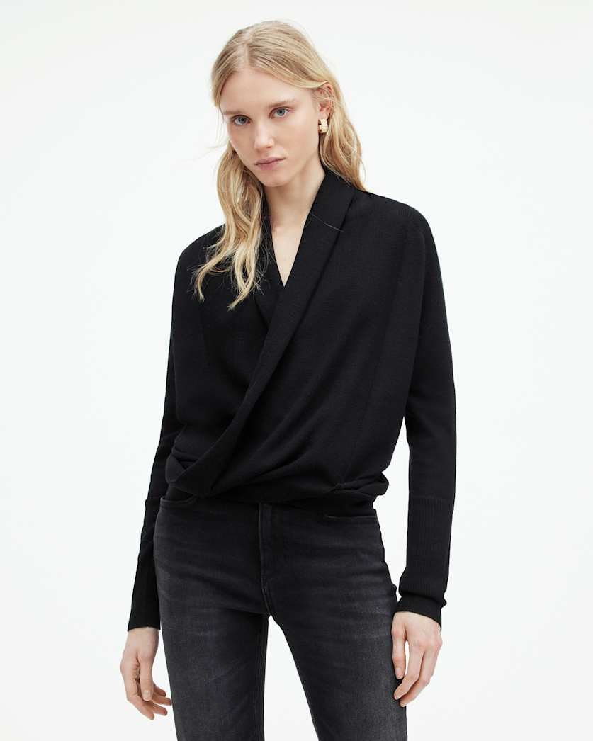 AllSaints Wasson Pirate Lightweight Cardigan Women's Chalk White Women's