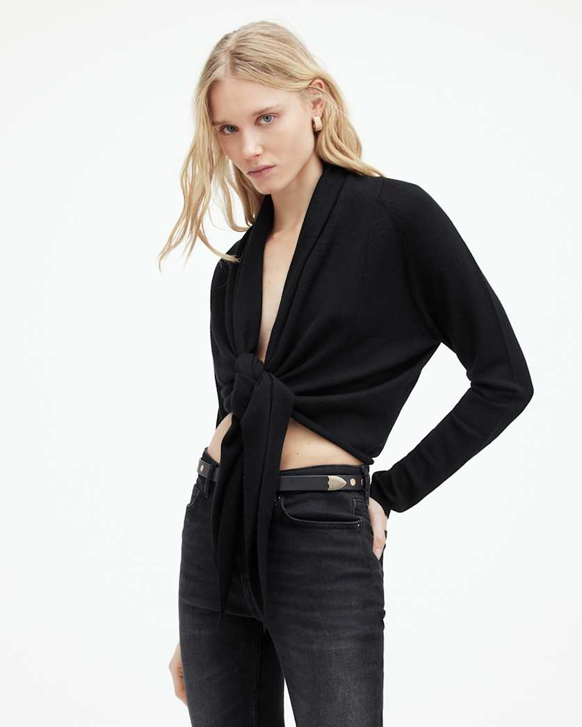 AllSaints Wasson Pirate Lightweight Cardigan Women's Chalk White Women's