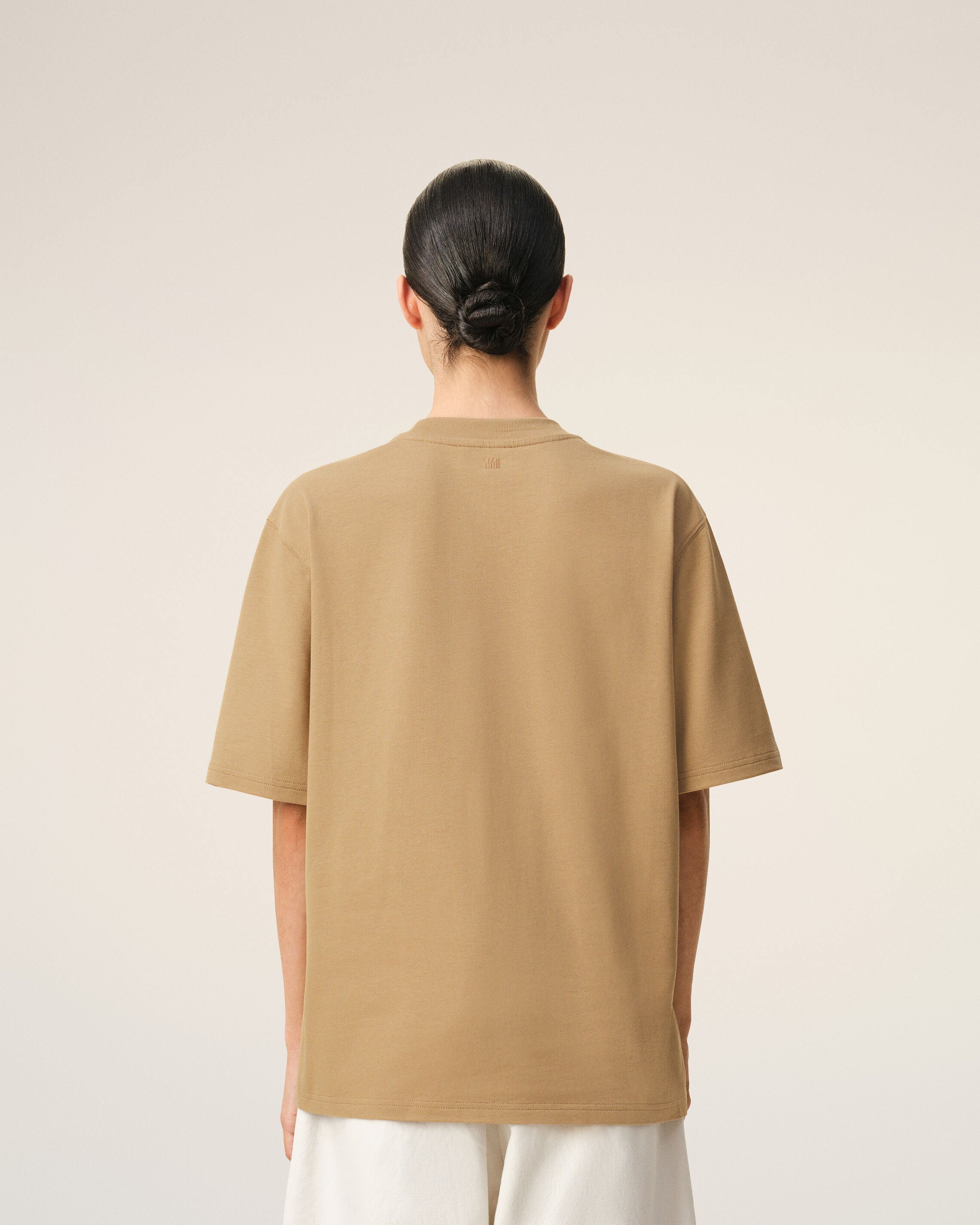 Beige Cotton Ami De Coeur Tshirt