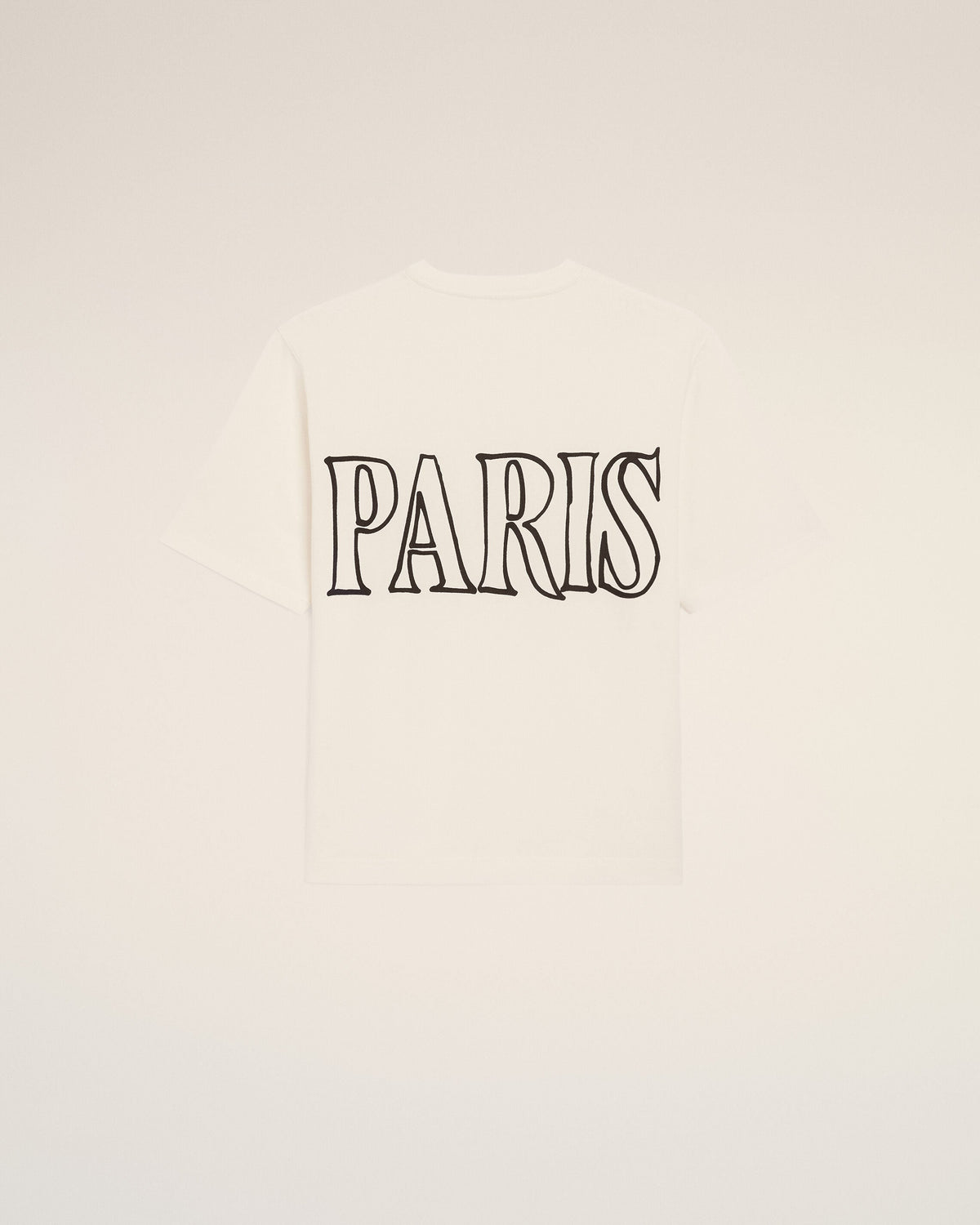 White Cotton Ami Paris Print Tshirt