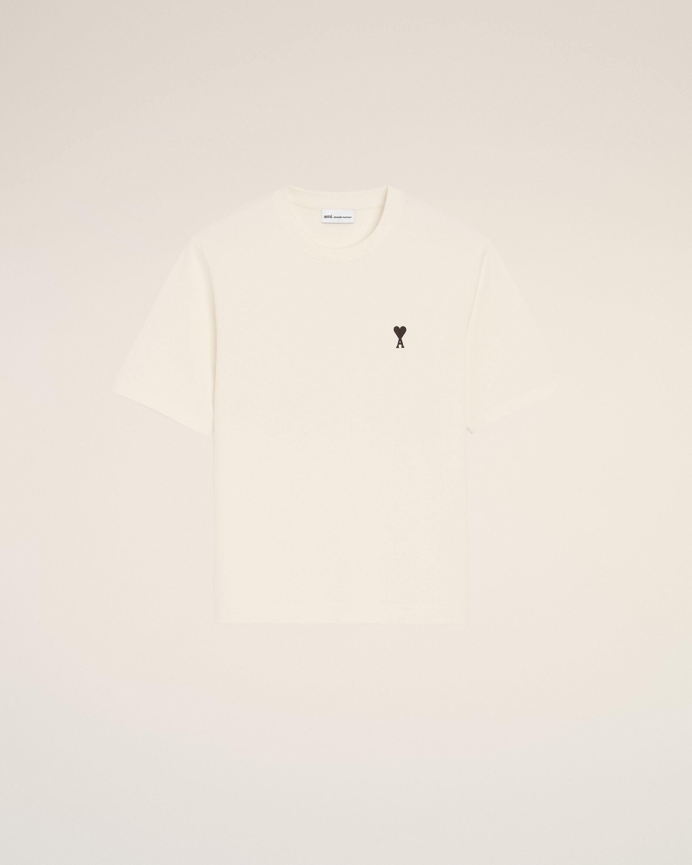 AmiParis White Cotton Place Des Victoires Print Tshirt
