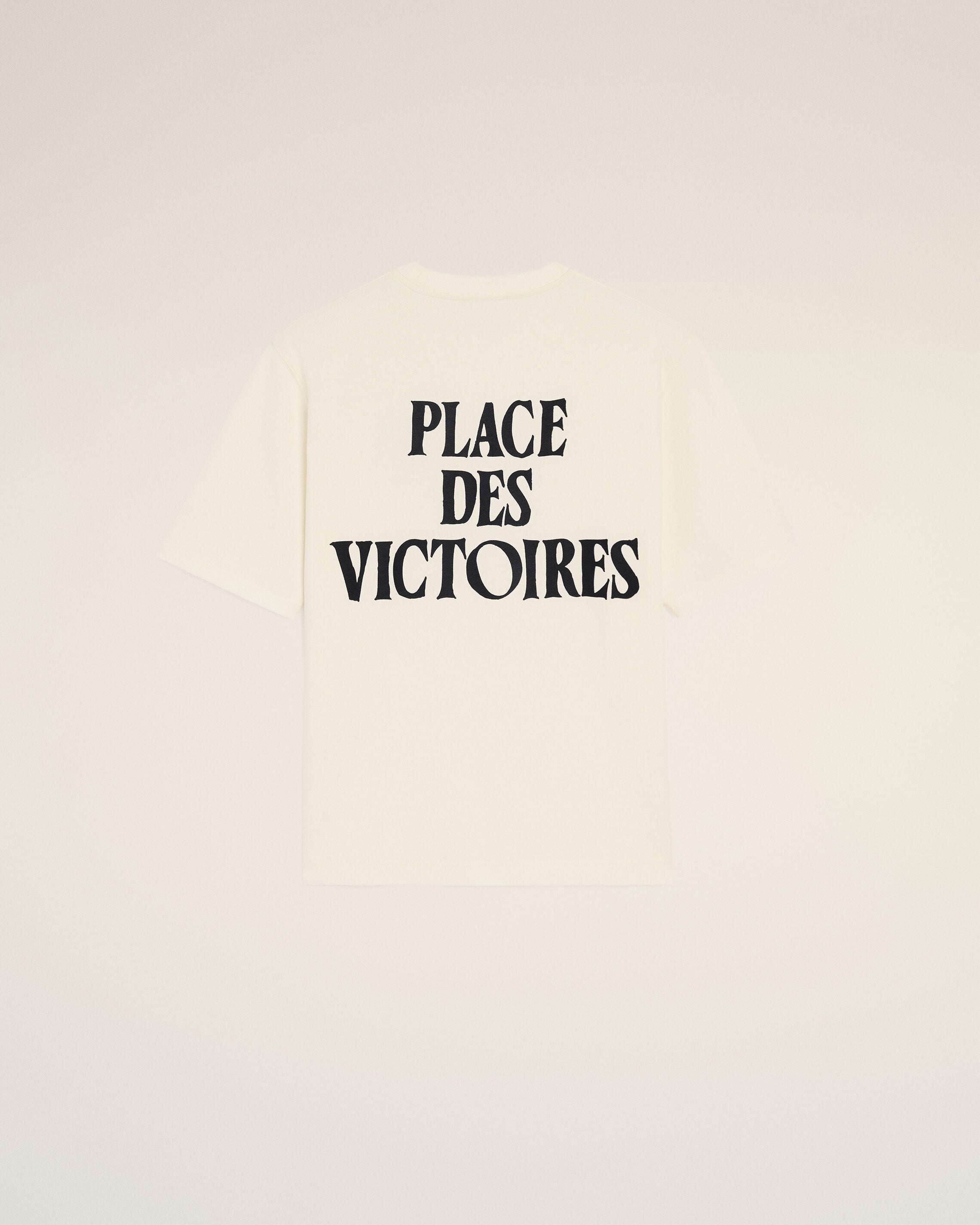 AmiParis White Cotton Place Des Victoires Print Tshirt