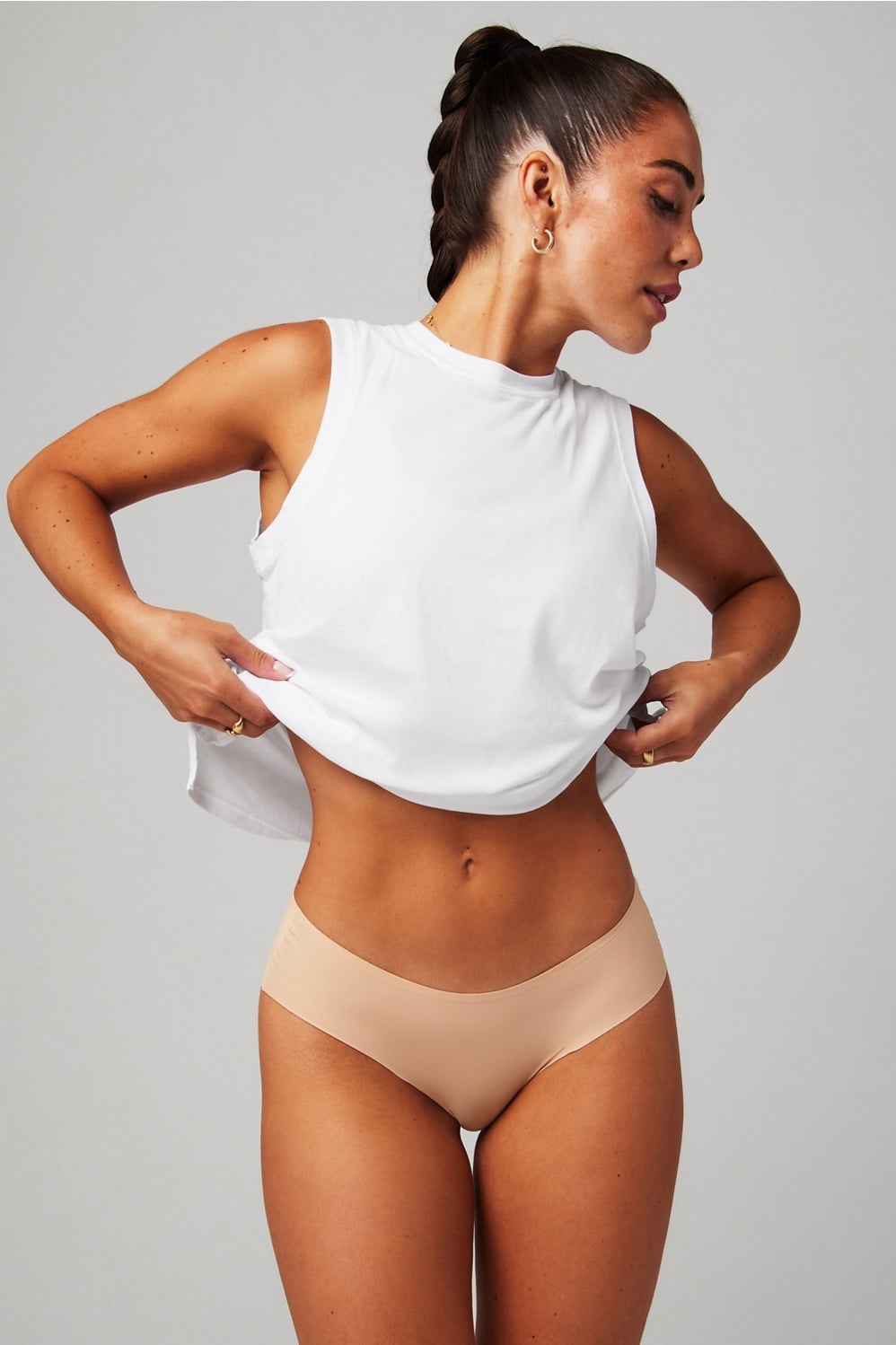 Fabletics No Show Mid-Rise Bikini
