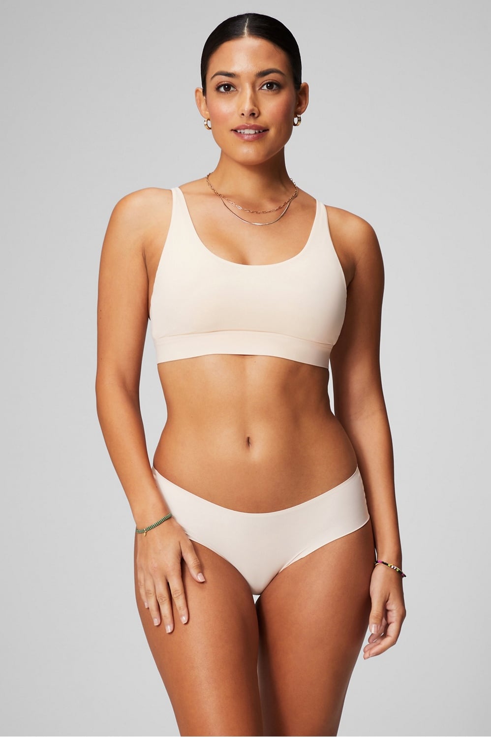 Fabletics No Show Mid-Rise Bikini