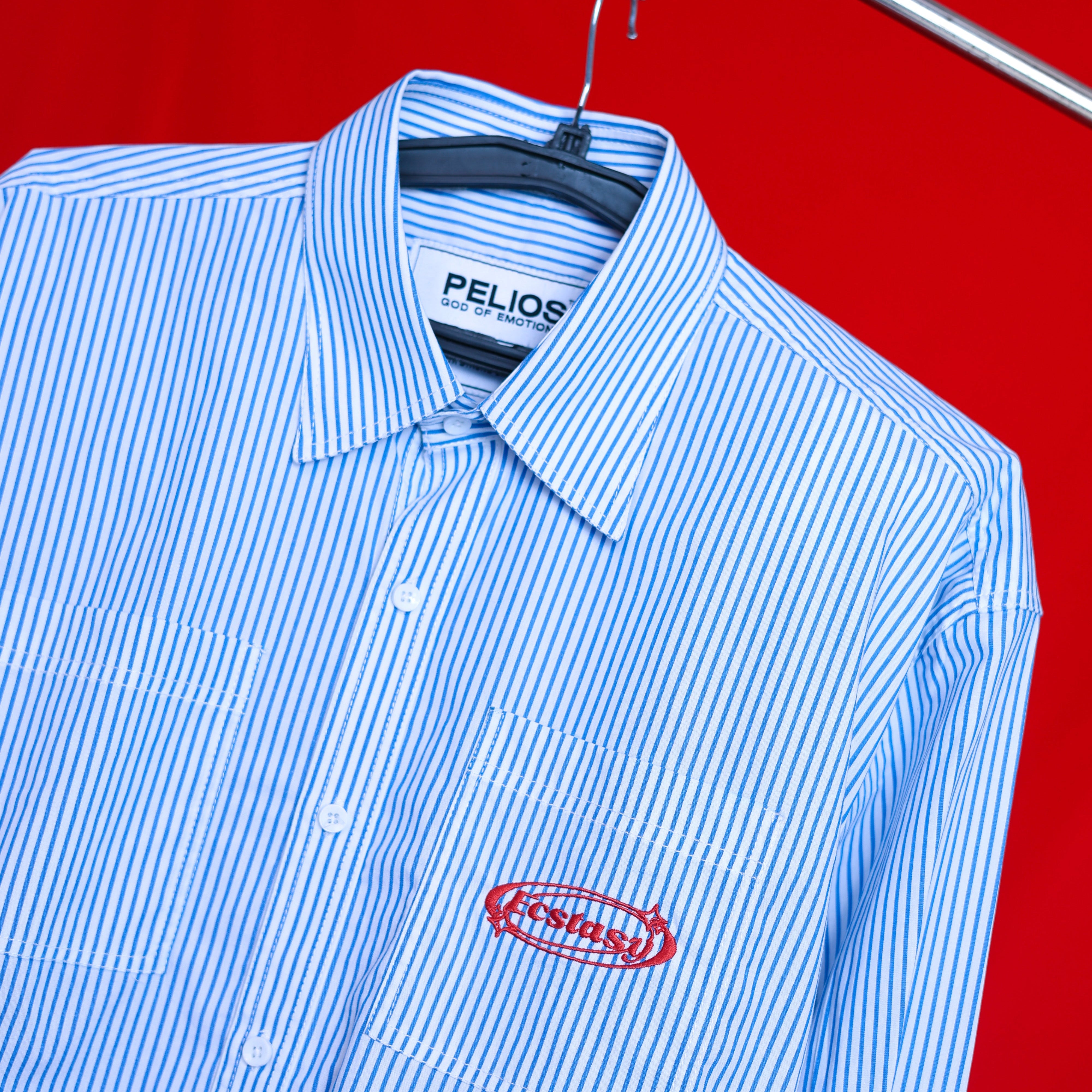 CLOUD NINE HIGH-LOW STRIPE SHIRT