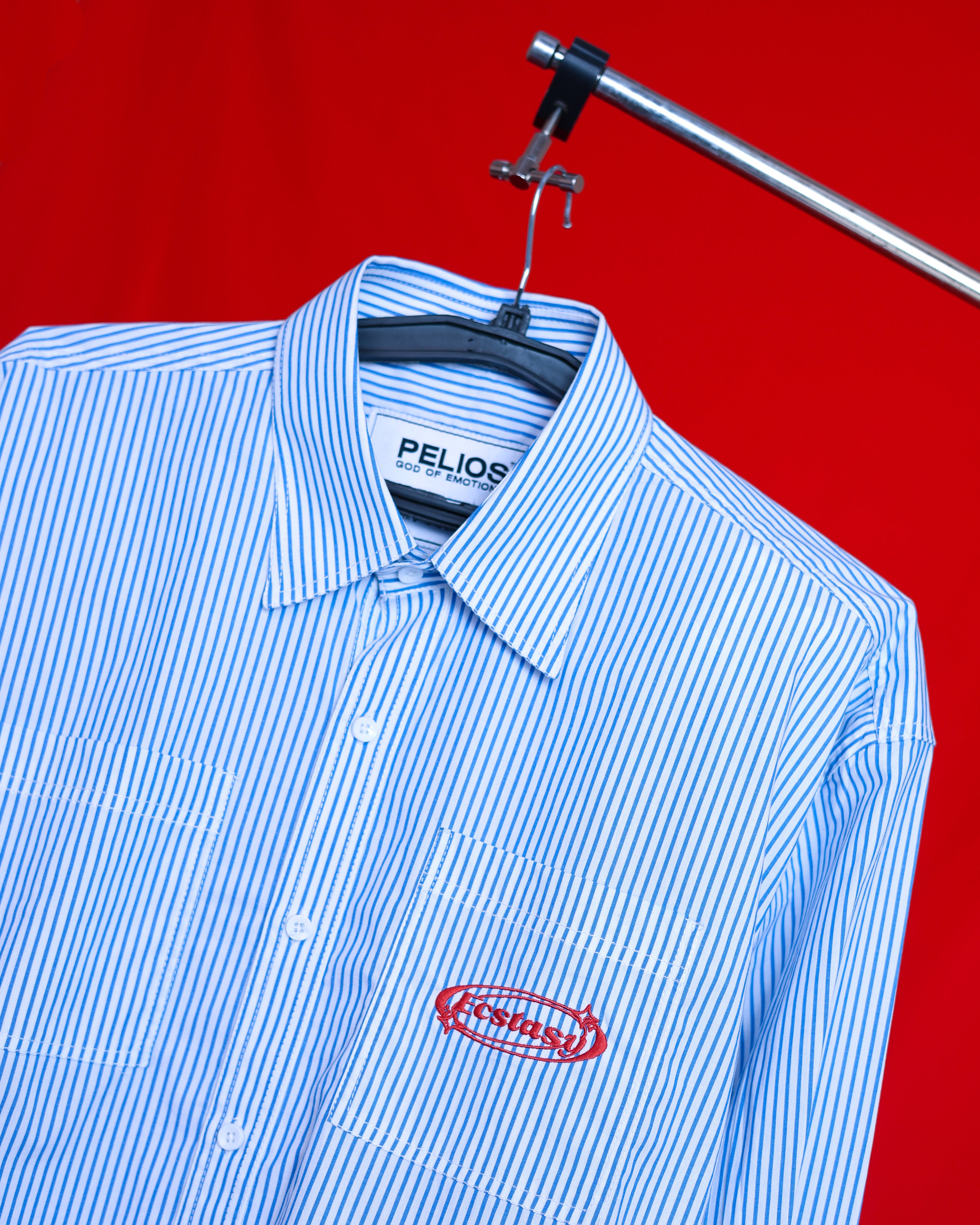 CLOUD NINE HIGH-LOW STRIPE SHIRT