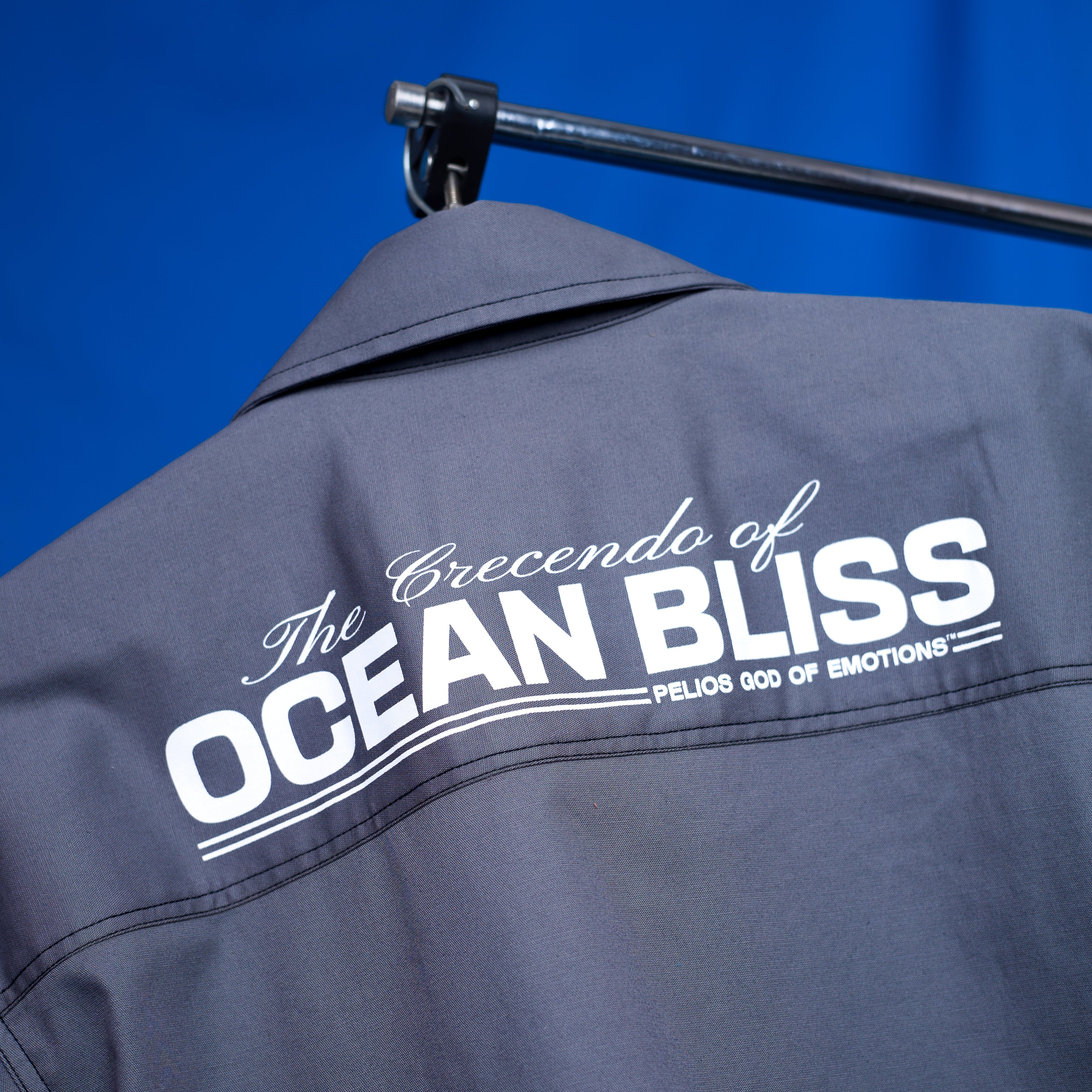 OCEAN BLISS CROPPED BOWLING SHIRT
