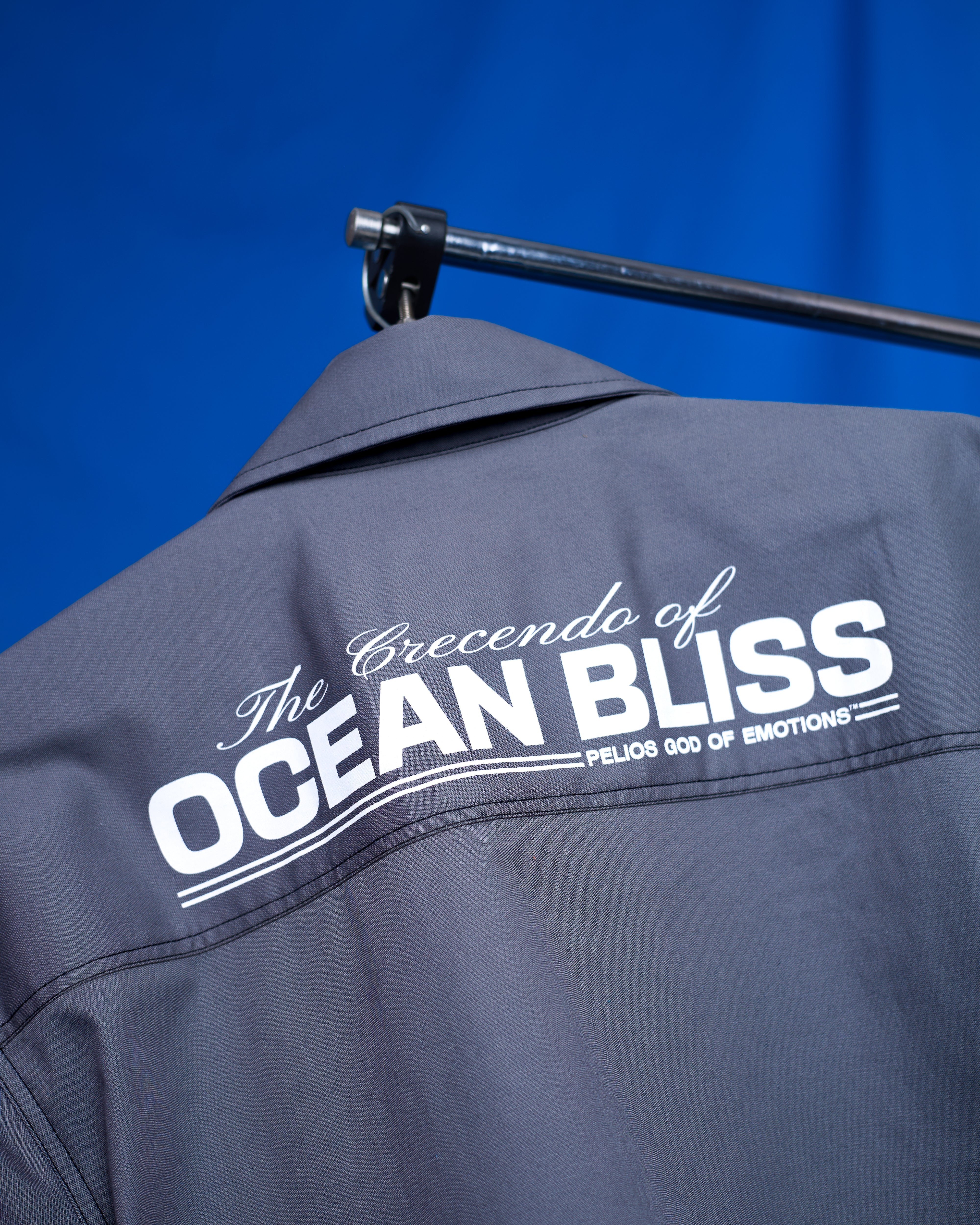 OCEAN BLISS CROPPED BOWLING SHIRT