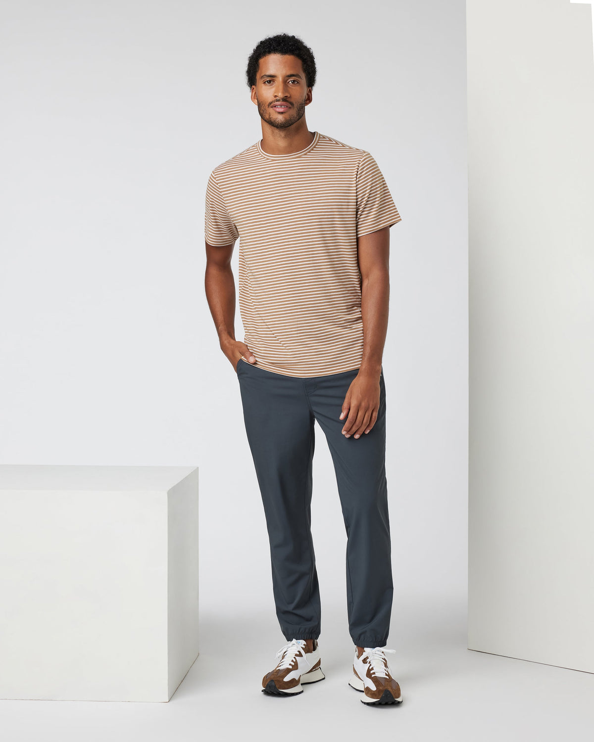 Vuori Short Sleeve Current Stripe Tee