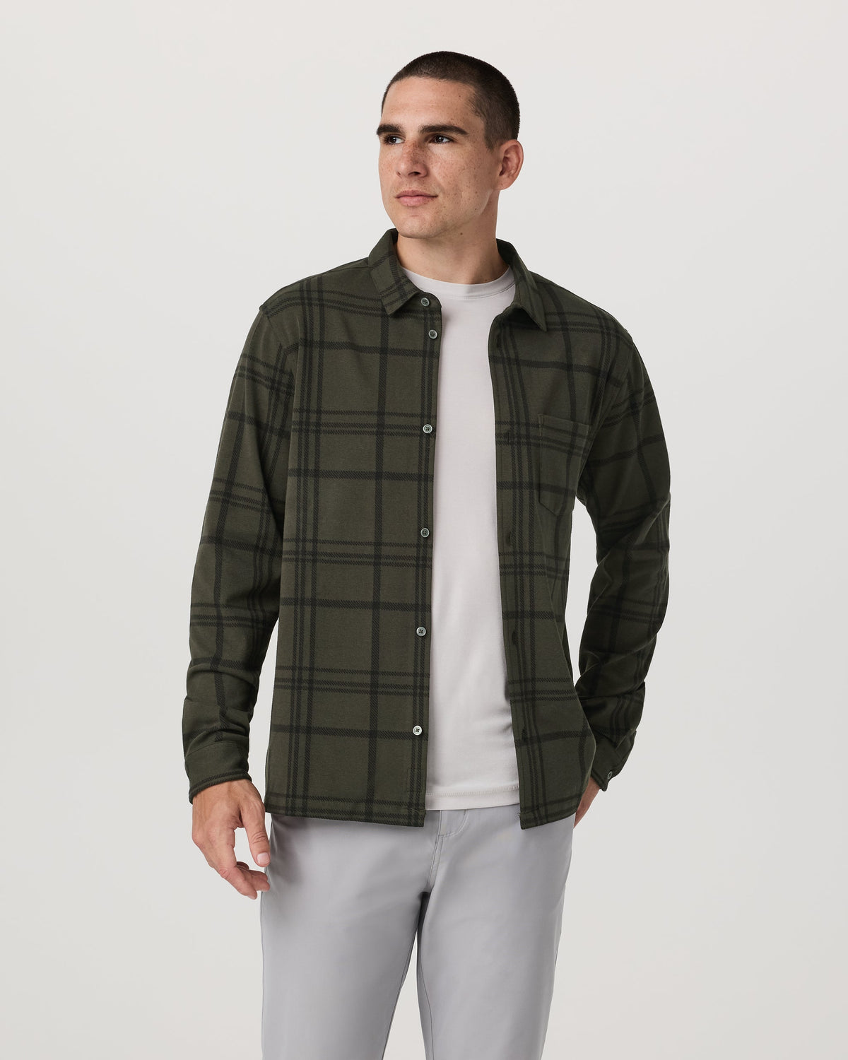 Vuori Seaview Plaid Button Down Shirt
