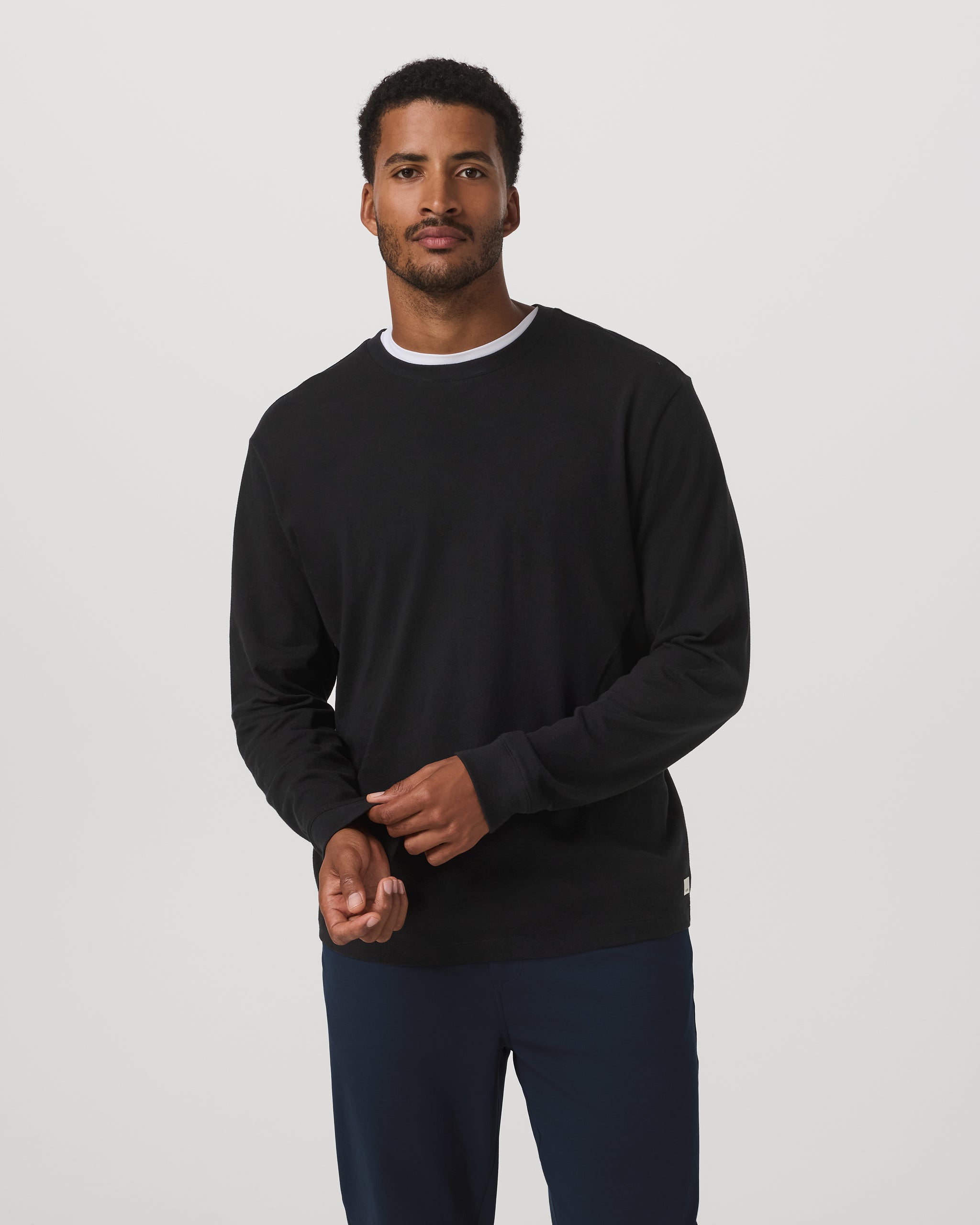 Long Sleeve Vuori Heavyweight Cotton Tee Relaxed Fit