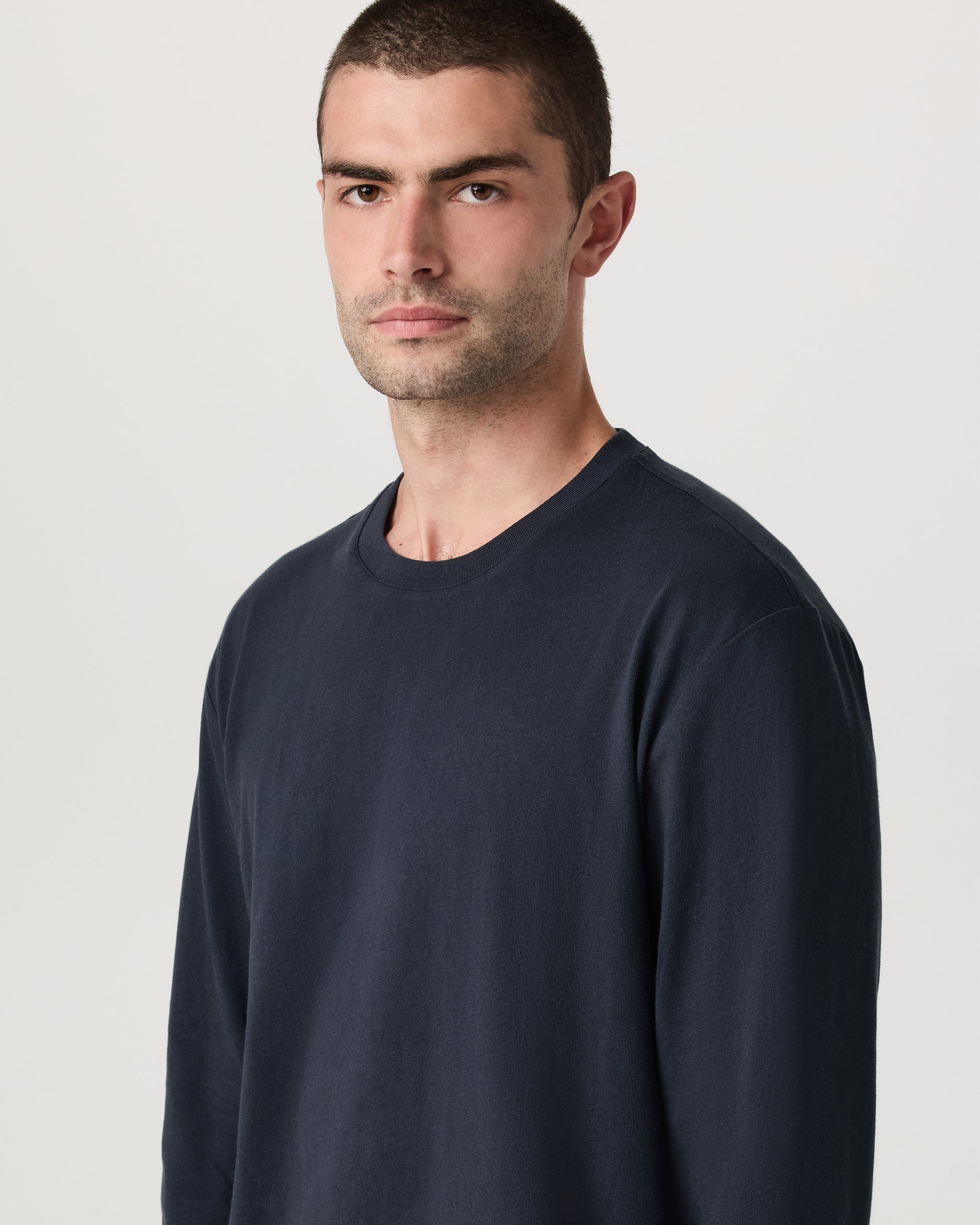 Long Sleeve Vuori Heavyweight Cotton Tee Relaxed Fit