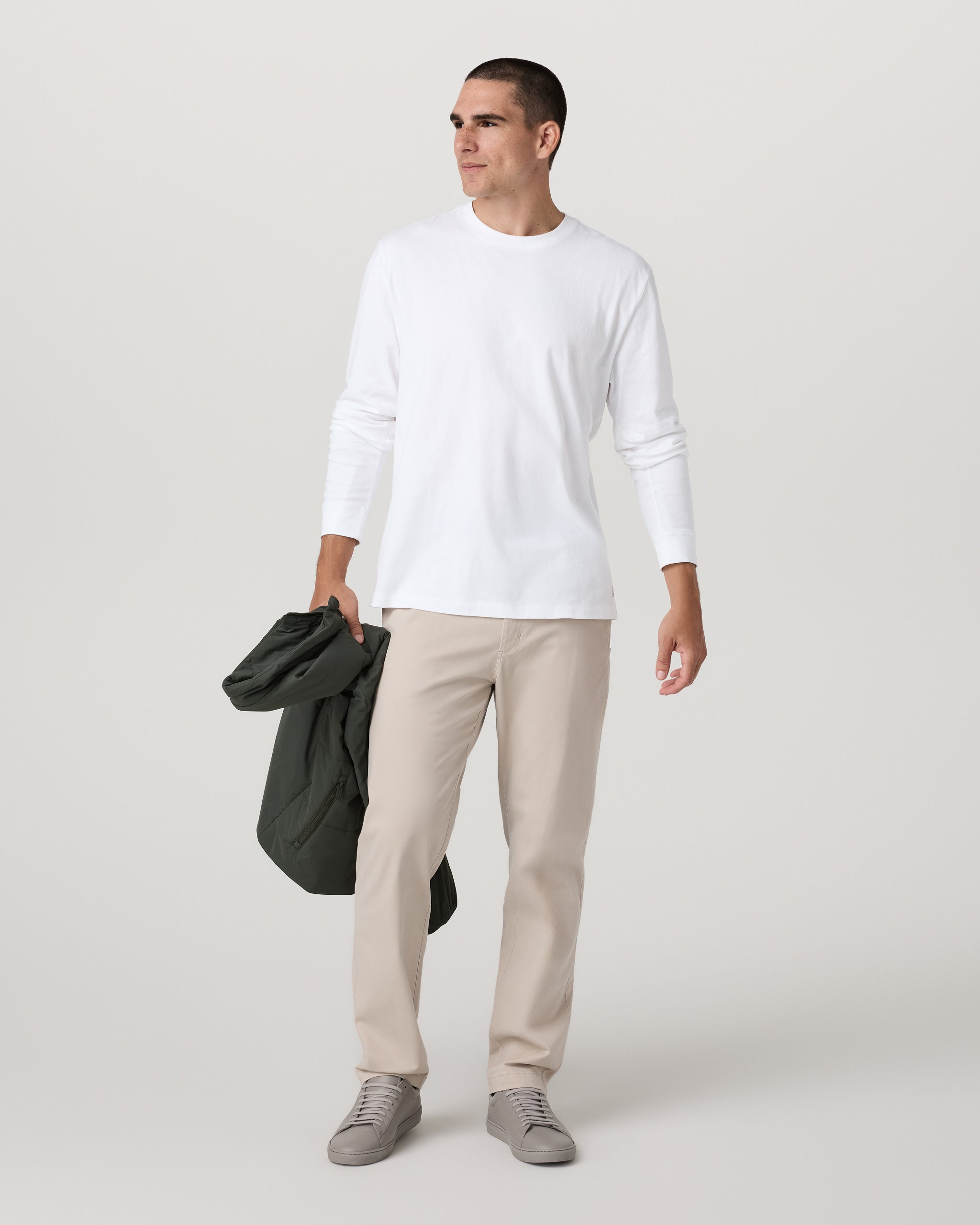 Long Sleeve Vuori Heavyweight Cotton Tee Relaxed Fit