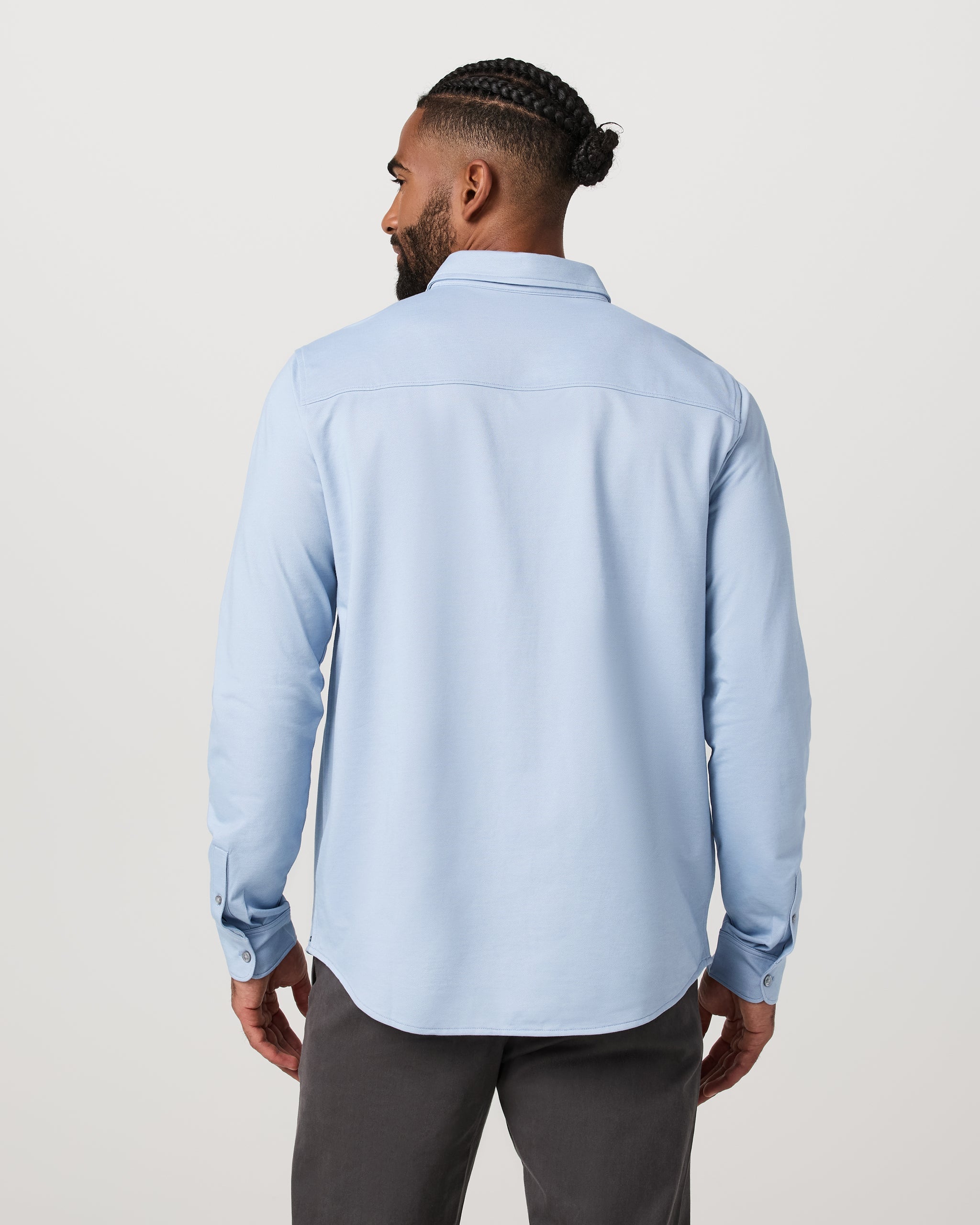 Vuori Long Sleeve Knit Oxford Button Down Classic Fit