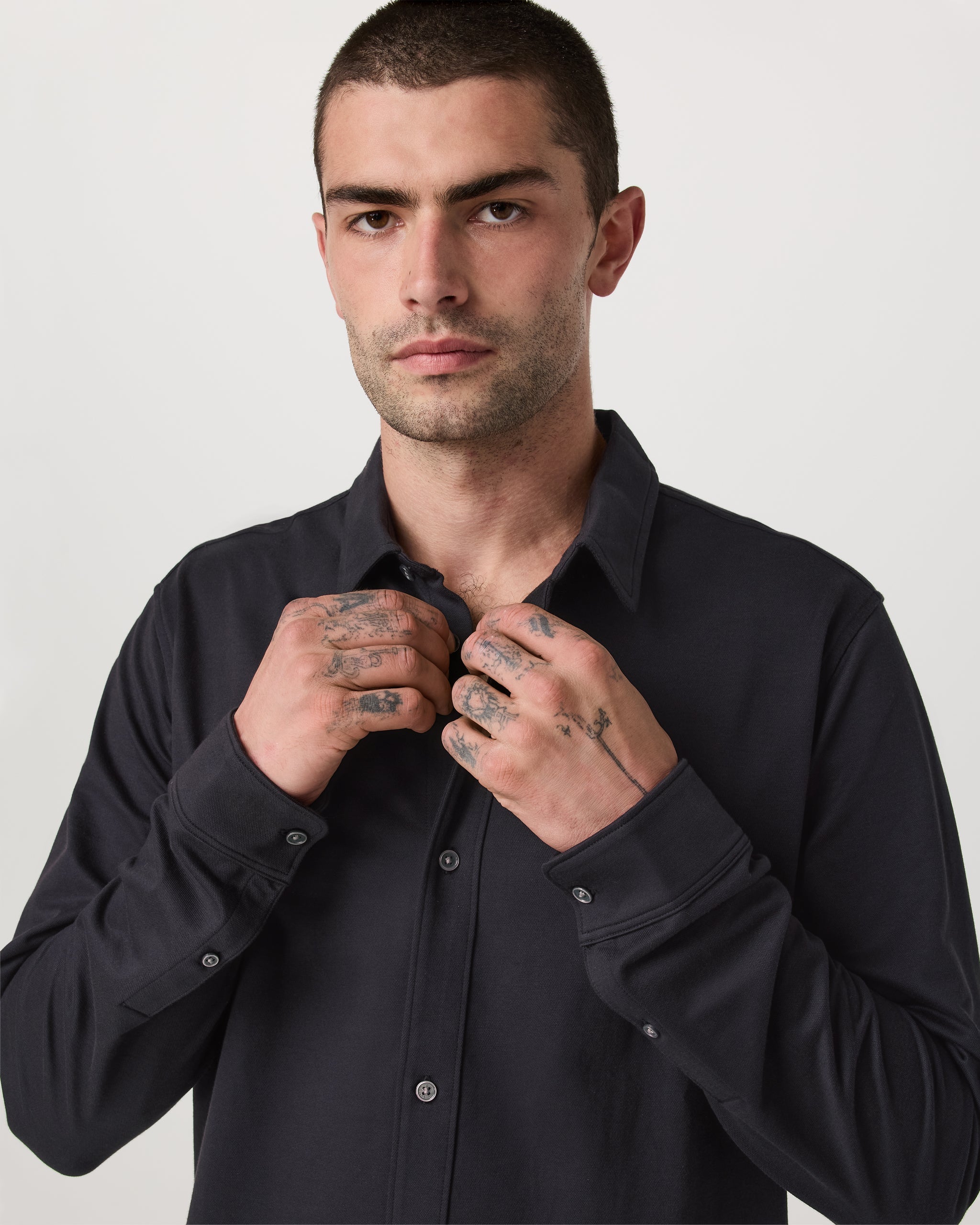Vuori Long Sleeve Knit Oxford Button Down Classic Fit