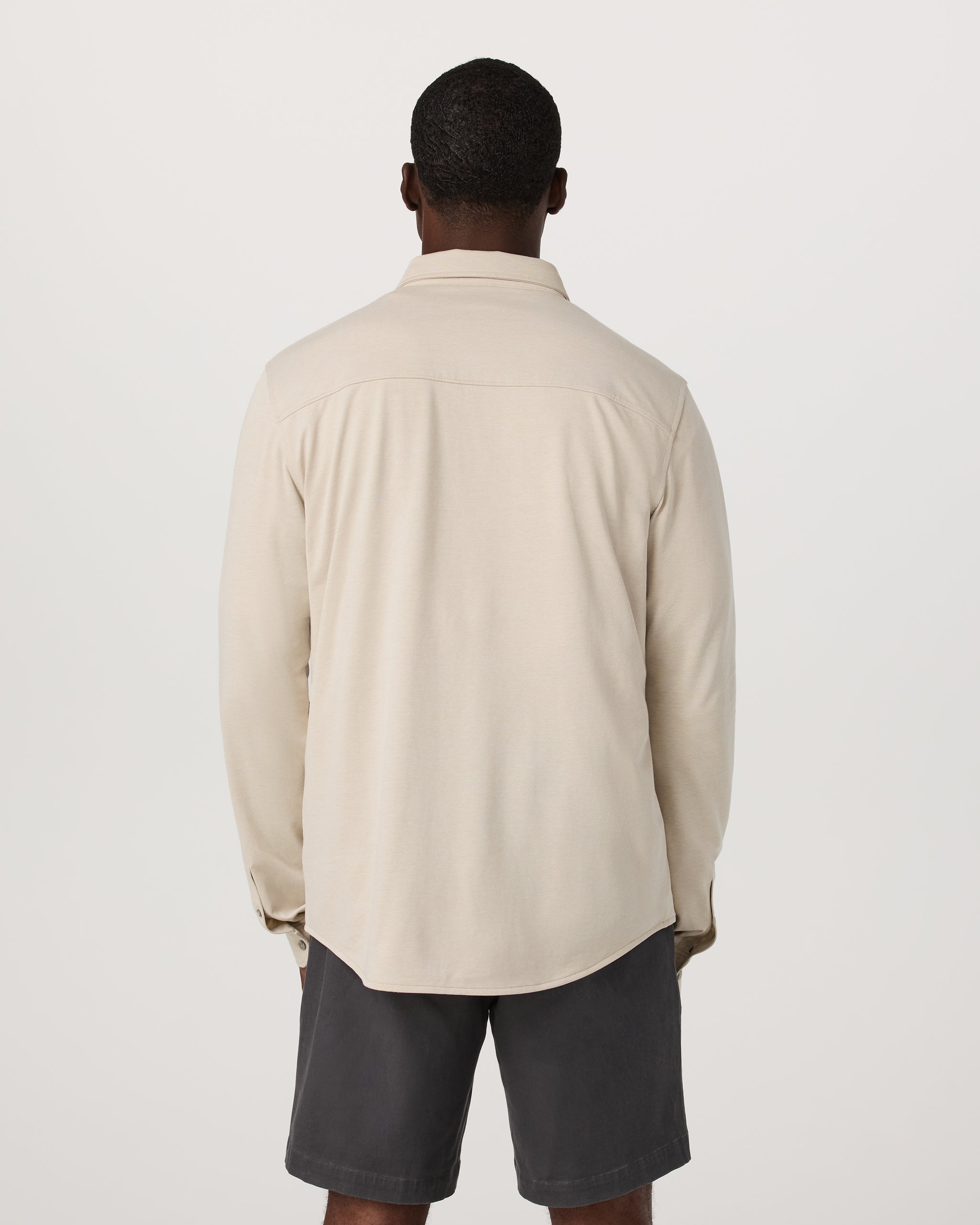 Vuori Long Sleeve Knit Oxford Button Down Classic Fit