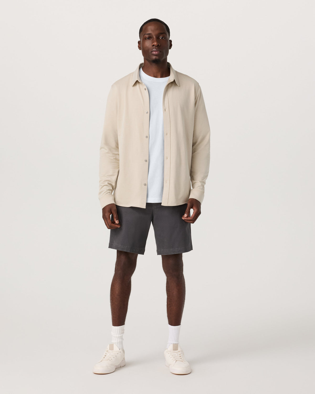 Vuori Long Sleeve Knit Oxford Button Down Classic Fit
