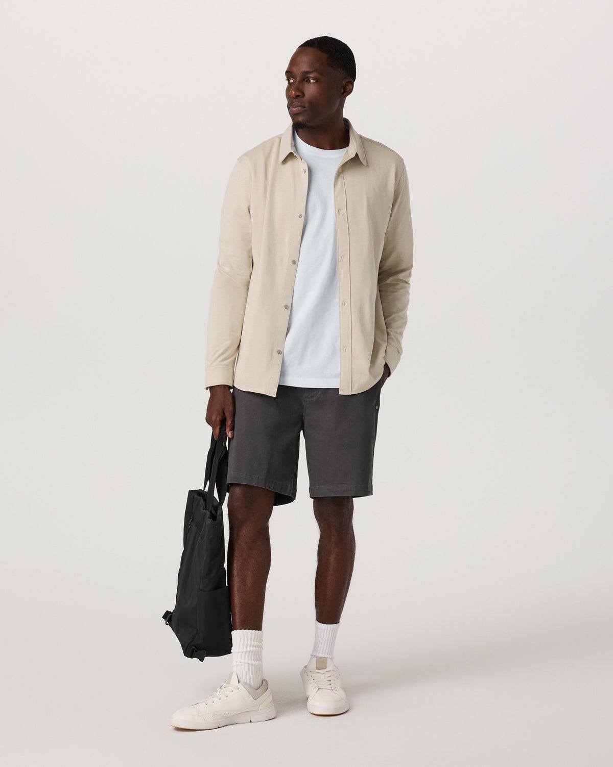 Vuori Long Sleeve Knit Oxford Button Down Classic Fit