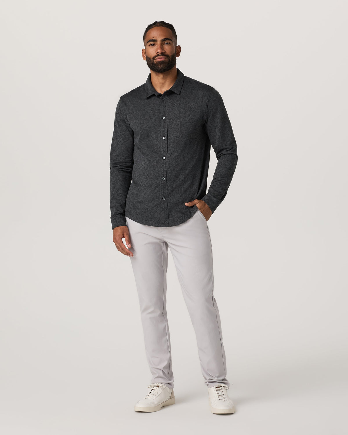 Vuori Long Sleeve Ponto Button Down Shirt