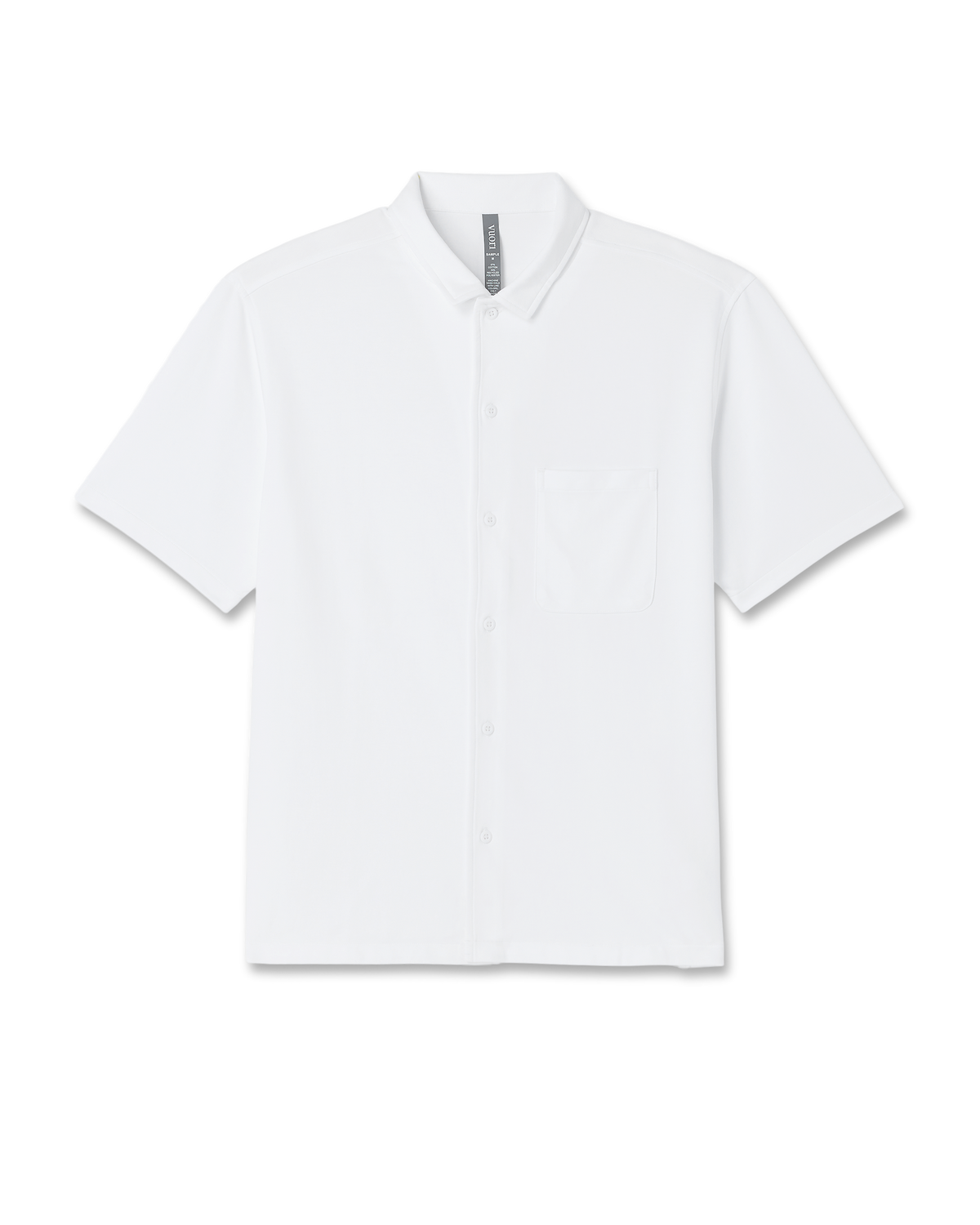 Vuori Short Sleeve Knit Oxford Camp Collar Button Down