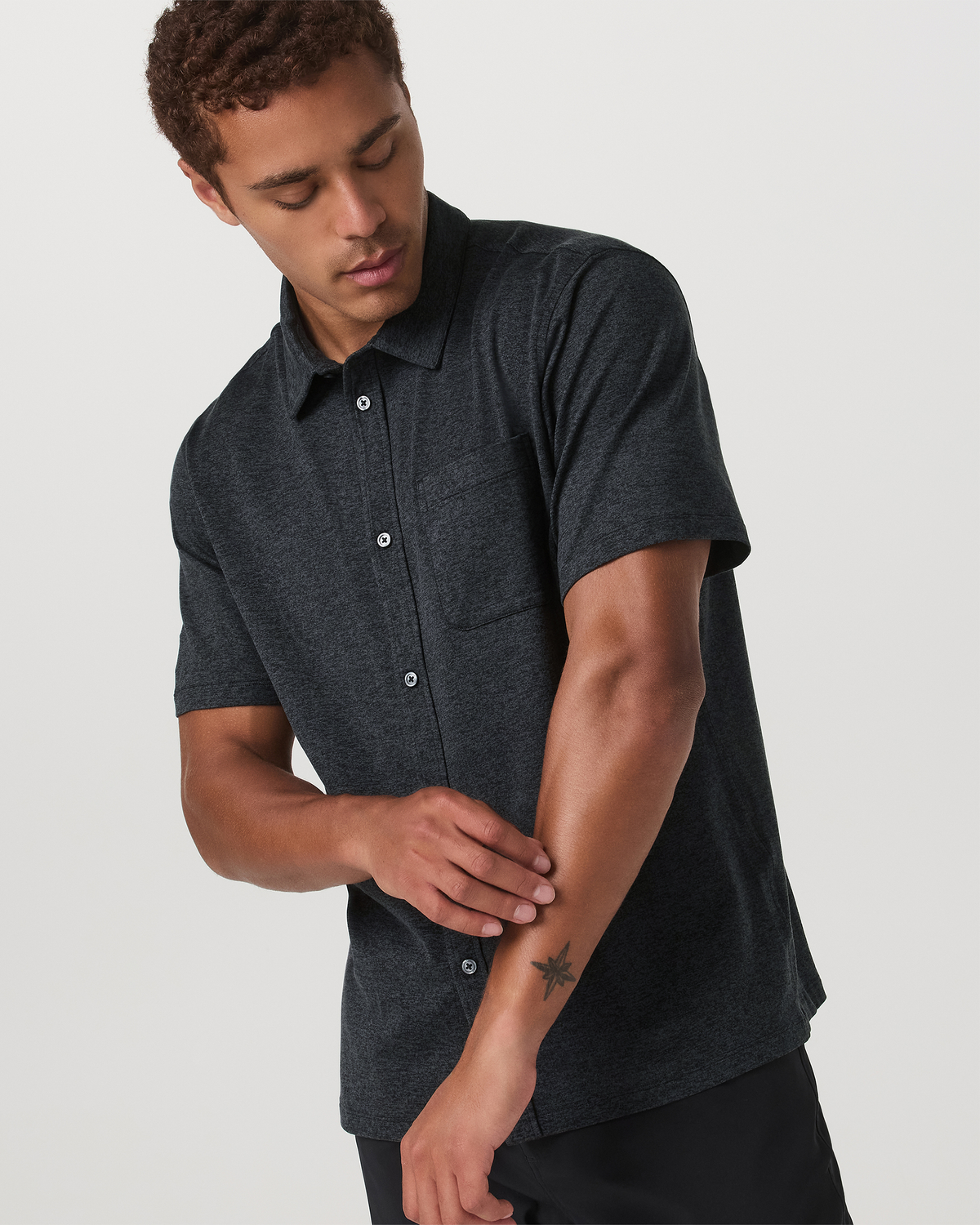 Vuori Short Sleeve Ponto Button Down Shirt