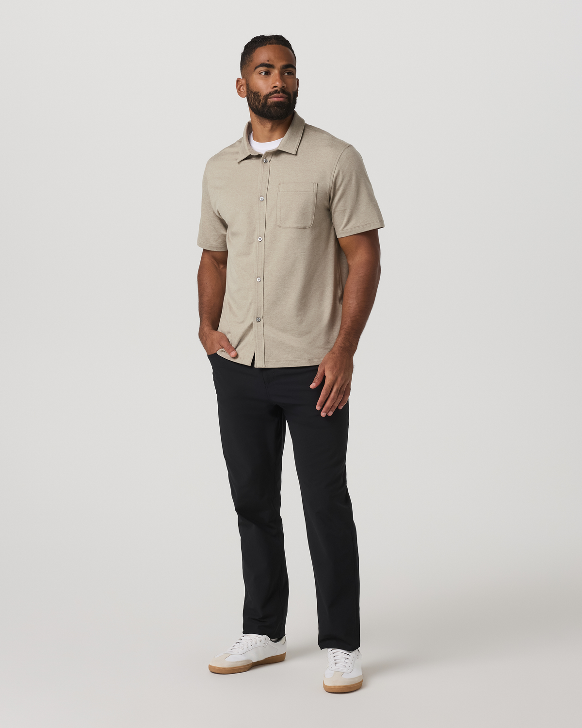 Vuori Short Sleeve Ponto Button Down Shirt