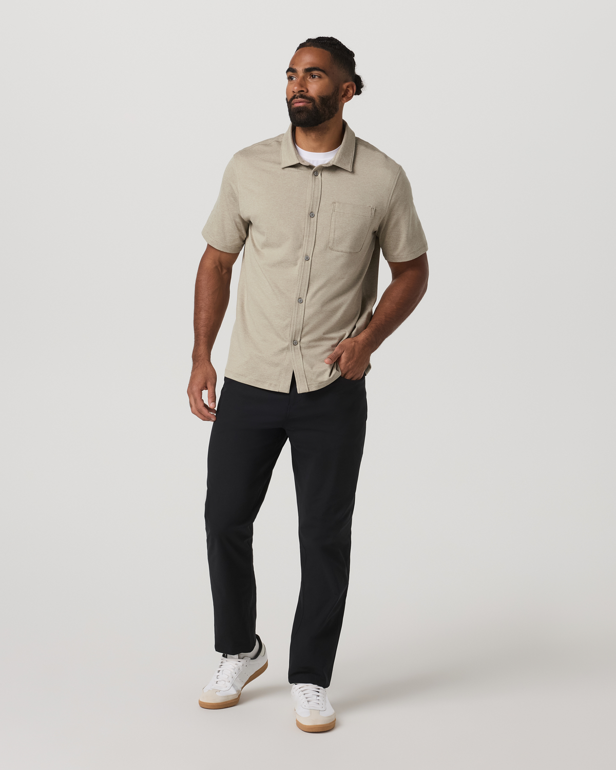 Vuori Short Sleeve Ponto Button Down Shirt