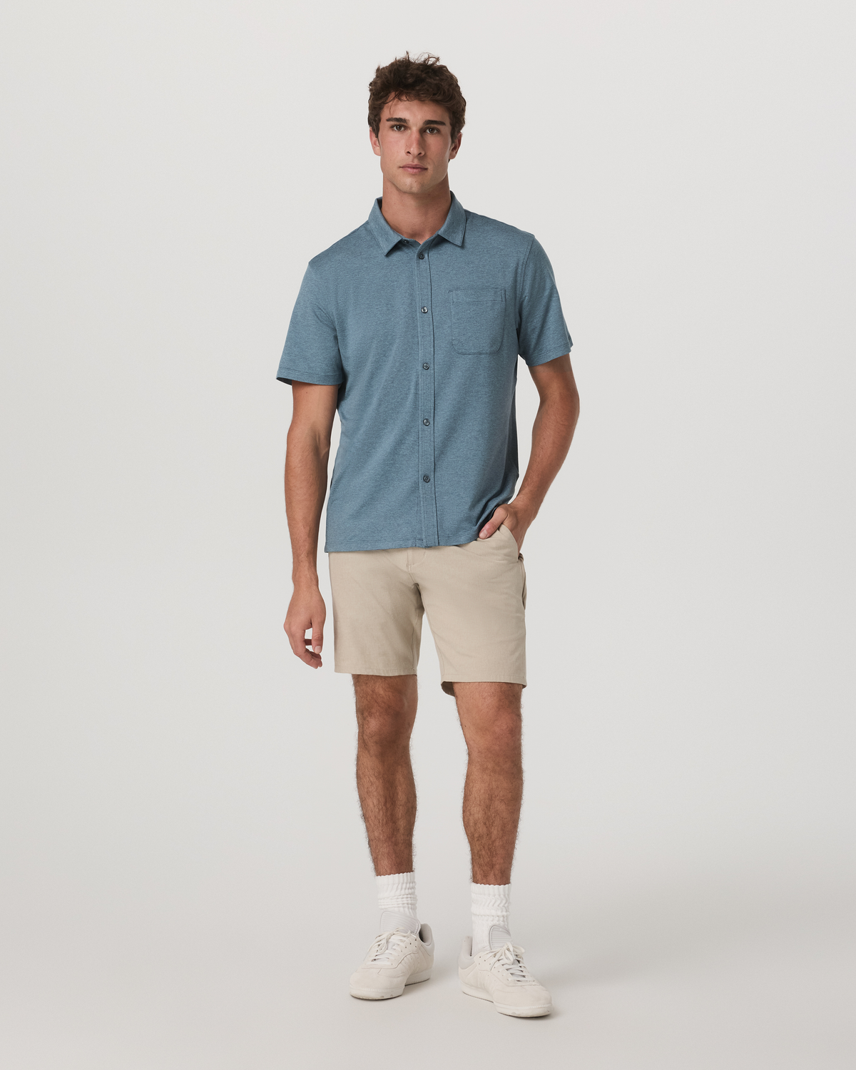Vuori Short Sleeve Ponto Button Down Shirt