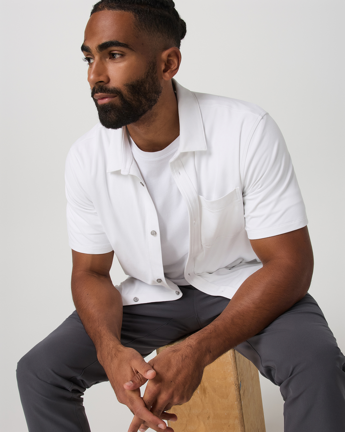 Vuori Short Sleeve Ponto Button Down Shirt