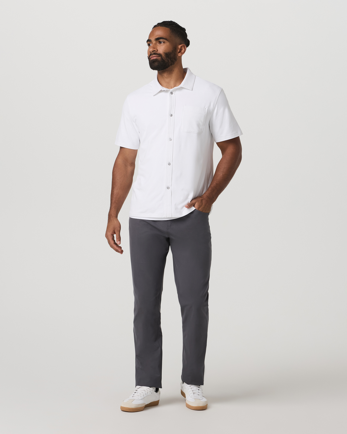 Vuori Short Sleeve Ponto Button Down Shirt