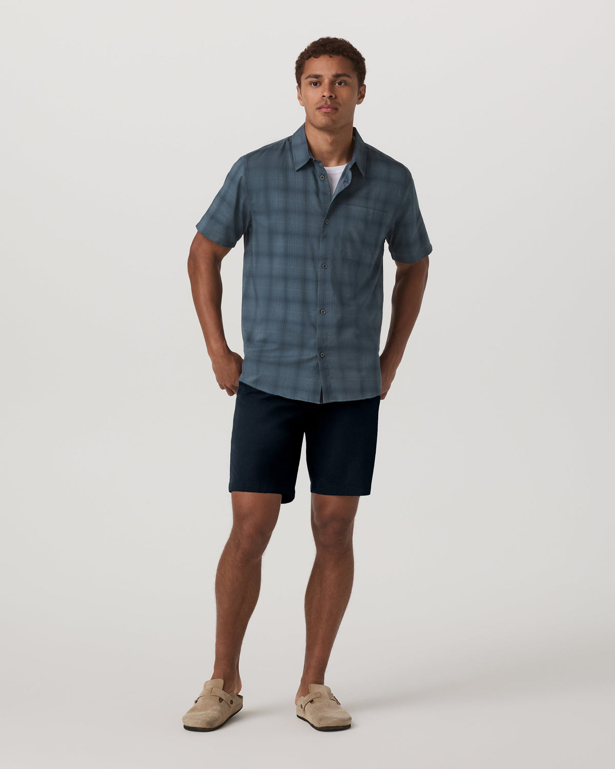 Vuori Short Sleeve Plaid Button Down Shirt