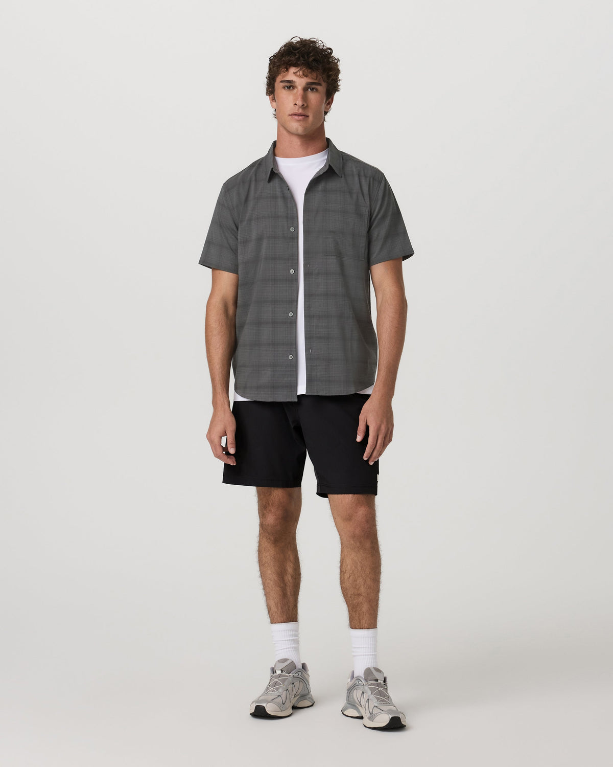 Vuori Short Sleeve Plaid Button Down Shirt