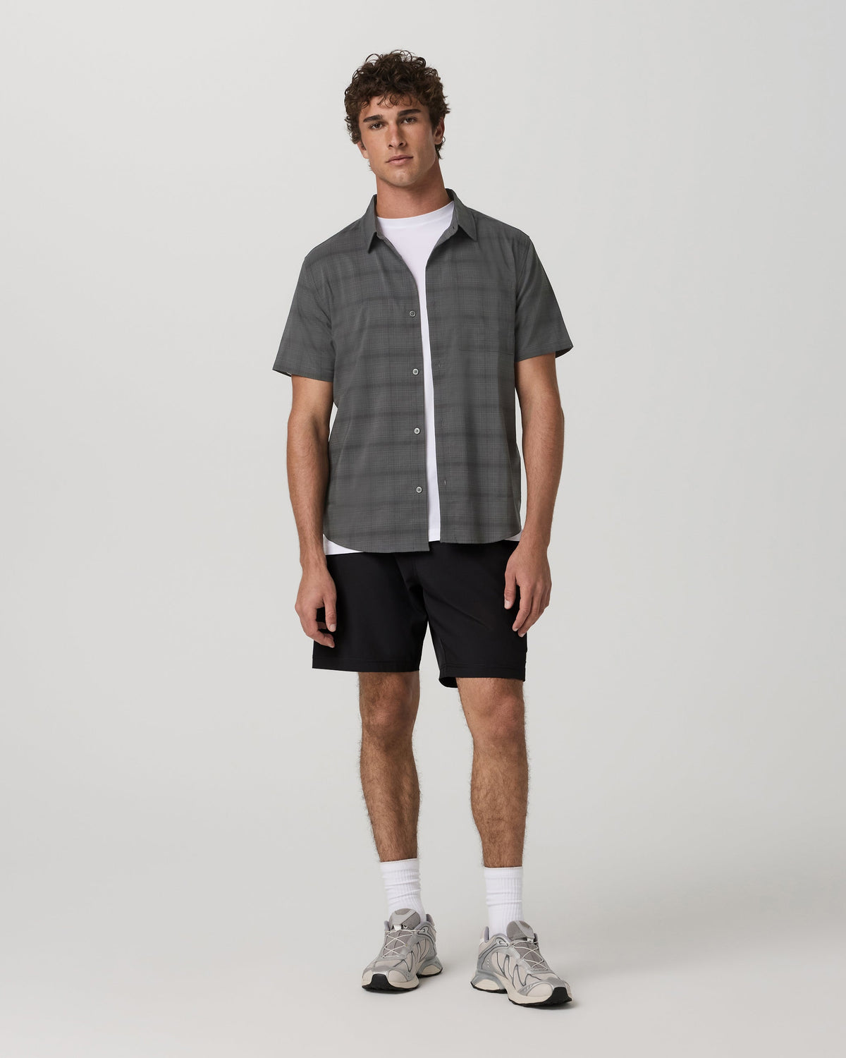 Vuori Short Sleeve Plaid Button Down Shirt