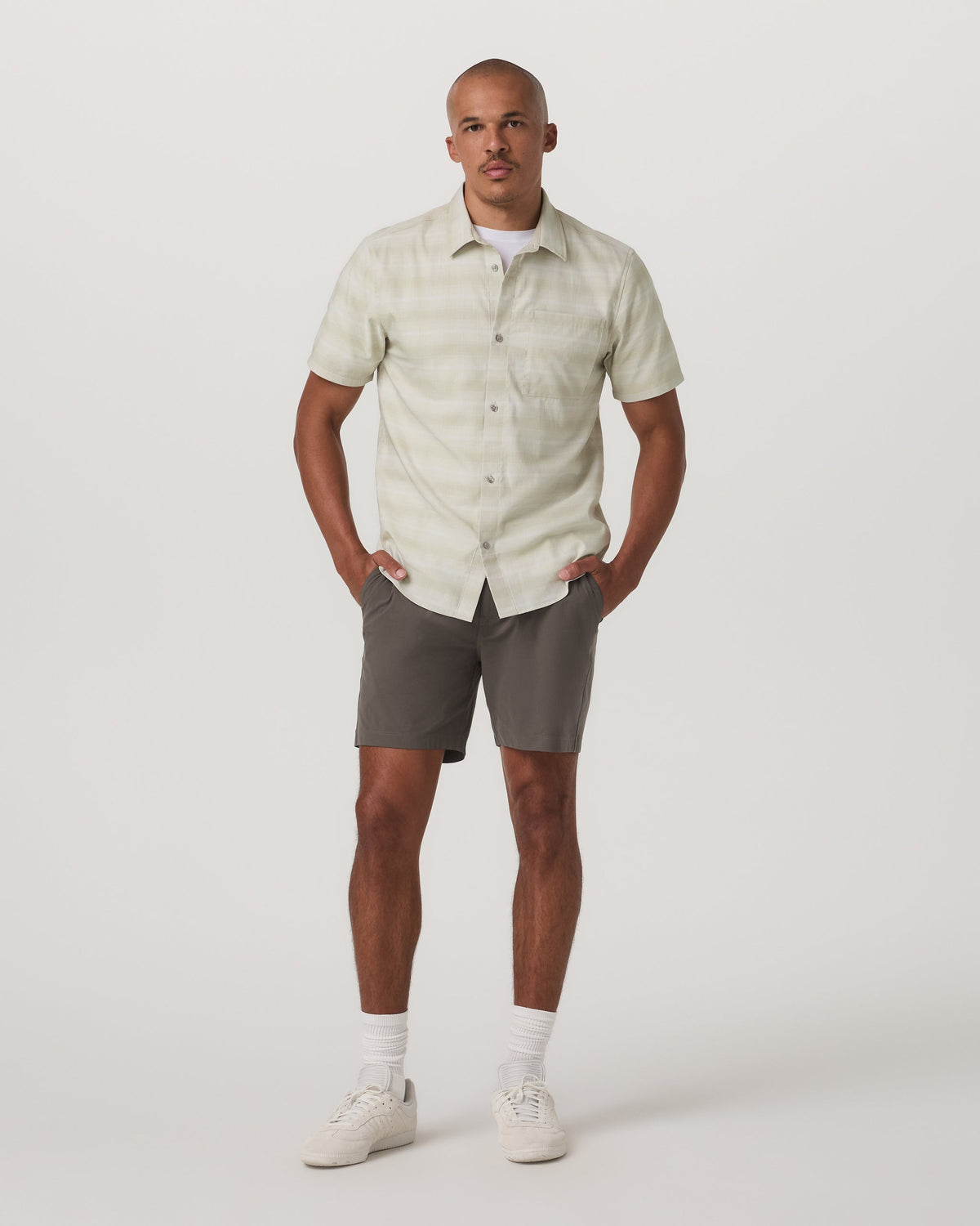 Vuori Short Sleeve Plaid Button Down Shirt