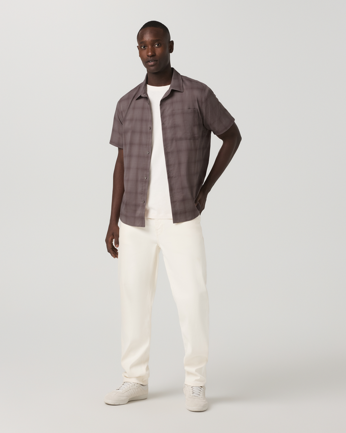 Vuori Short Sleeve Plaid Button Down Shirt