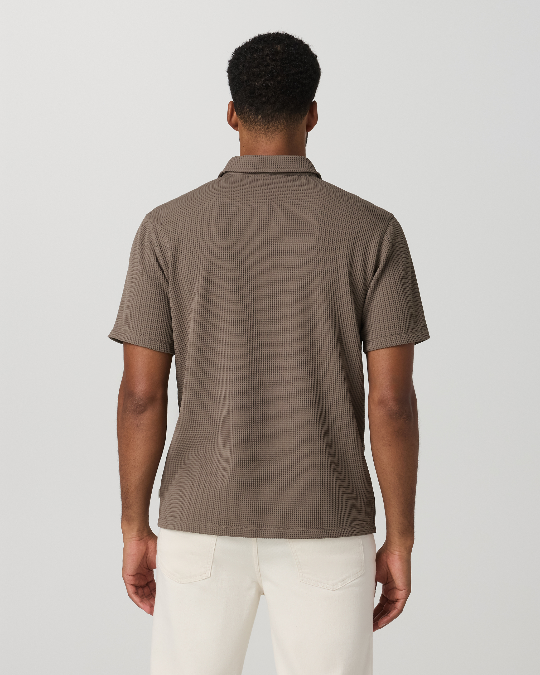 Vuori Short Sleeve Lightweight Tech Waffle Polo Relaxed Fit