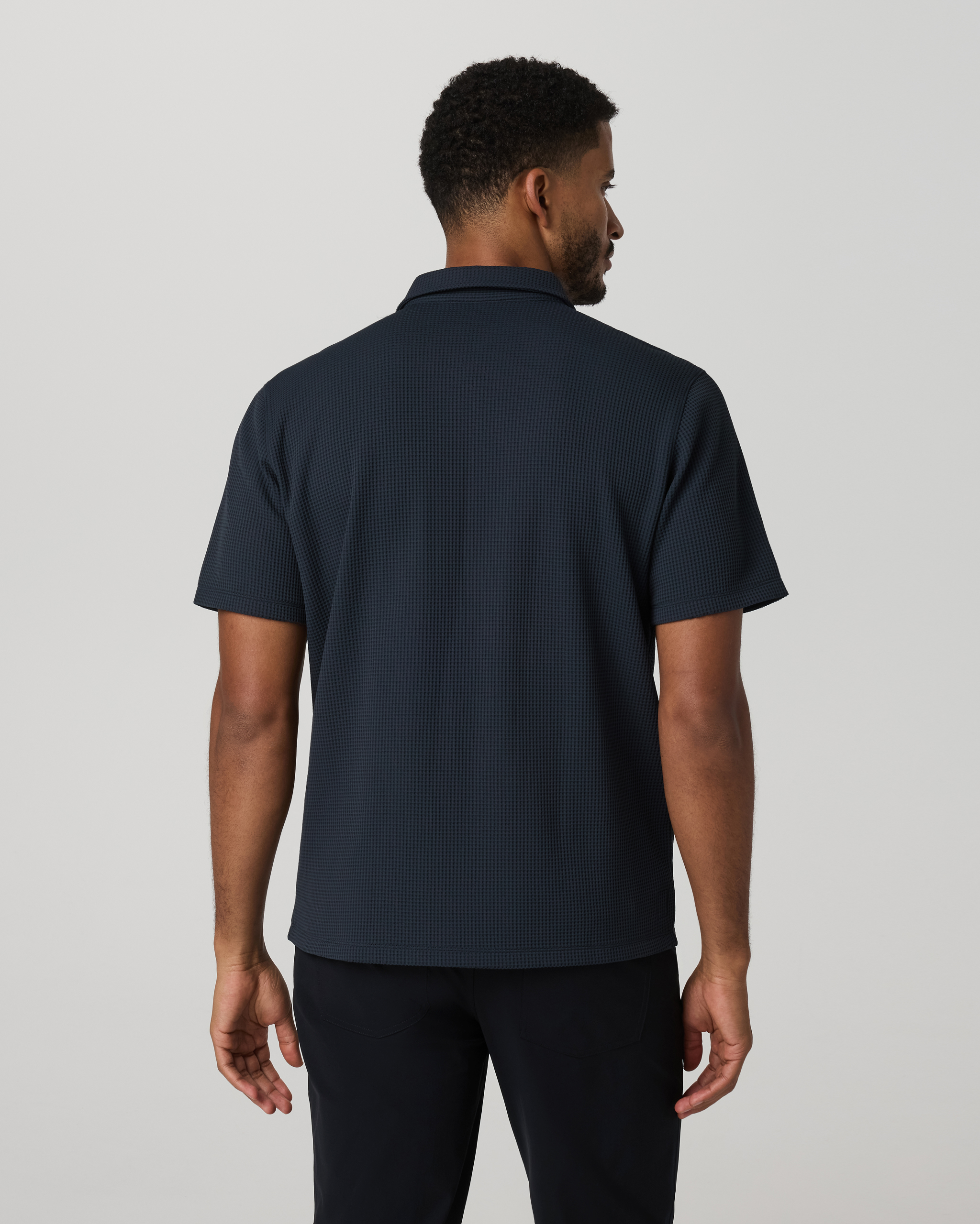 Vuori Short Sleeve Lightweight Tech Waffle Polo Relaxed Fit