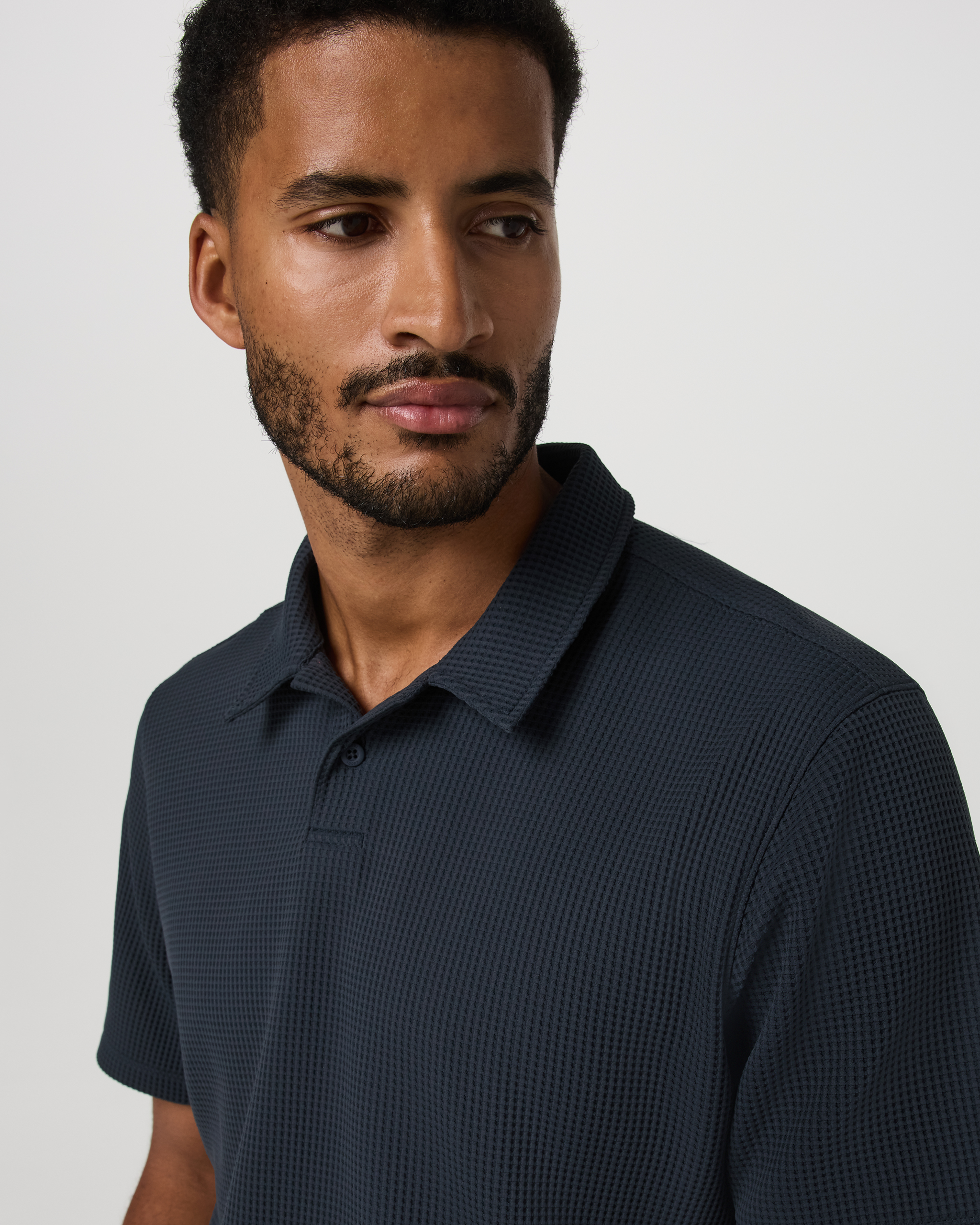 Vuori Short Sleeve Lightweight Tech Waffle Polo Relaxed Fit