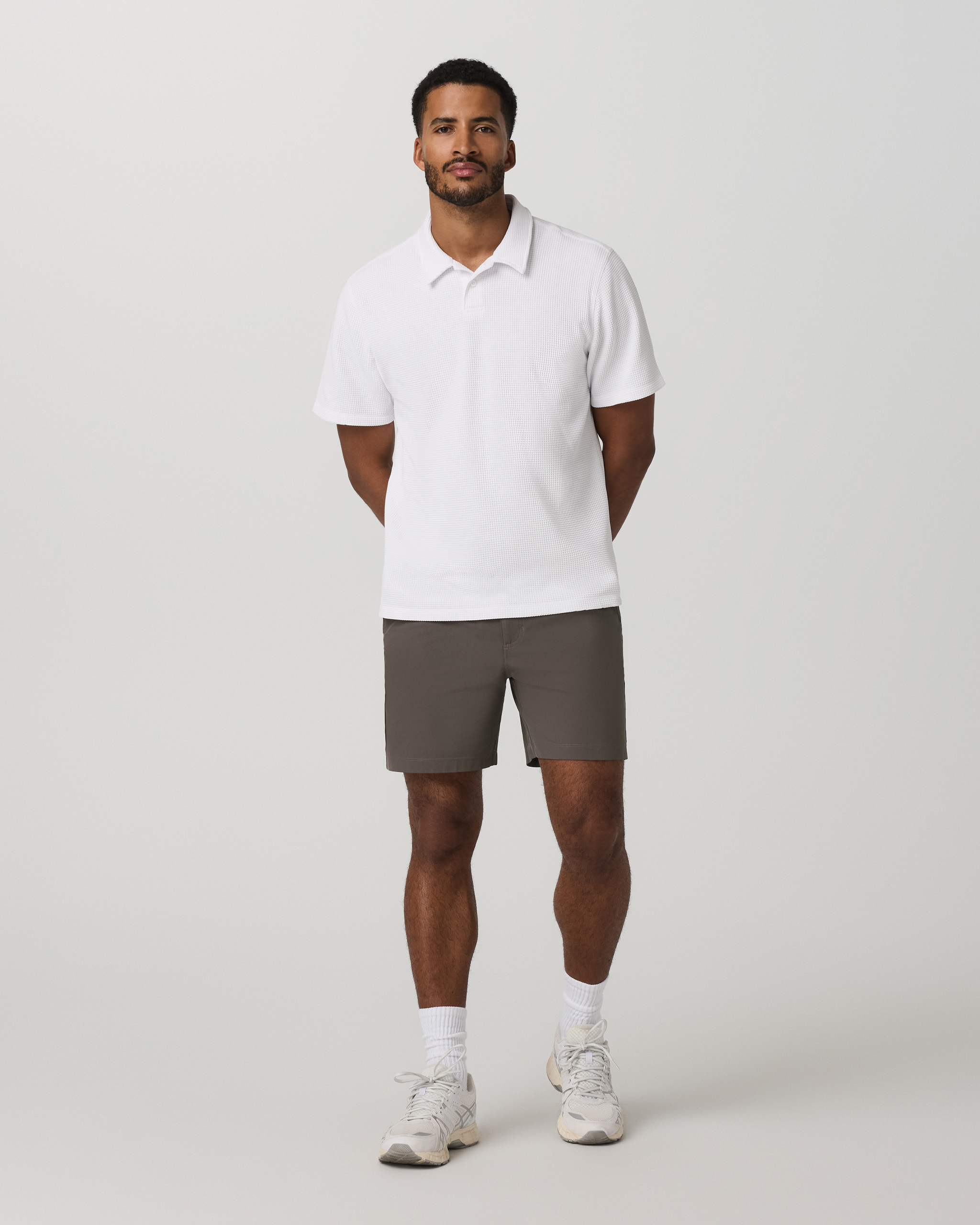 Vuori Short Sleeve Lightweight Tech Waffle Polo Relaxed Fit