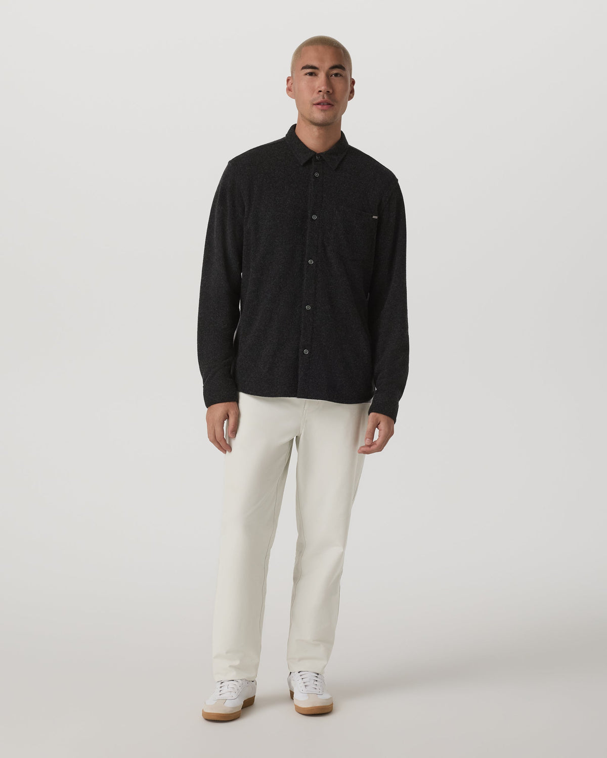 Vuori Long Sleeve Altitude Wool Button Down Relaxed Fit