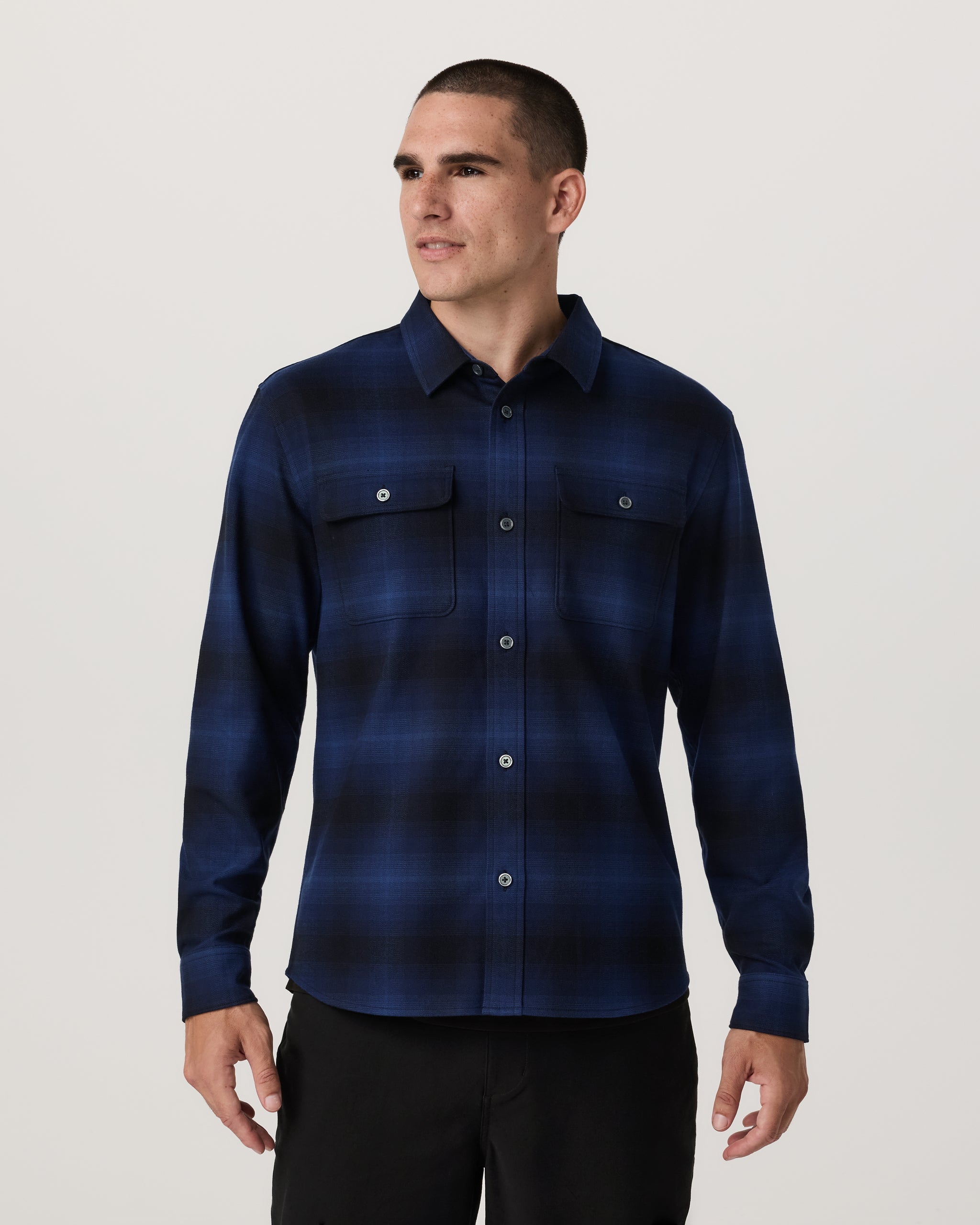 Vuori Long Sleeve Flannel Button Down Shirt